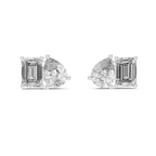 Toi et Moi Diamond Stud Earrings
