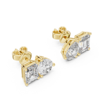 Toi et Moi Diamond Stud Earrings