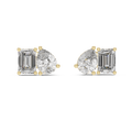 Toi et Moi Diamond Stud Earrings