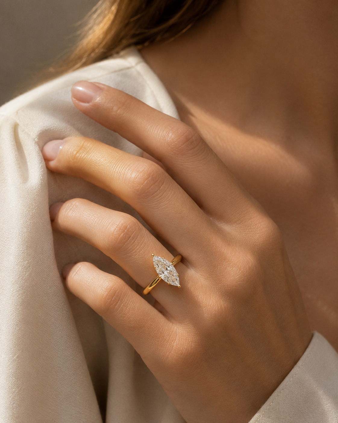 Elovia Marquise Diamond Ring