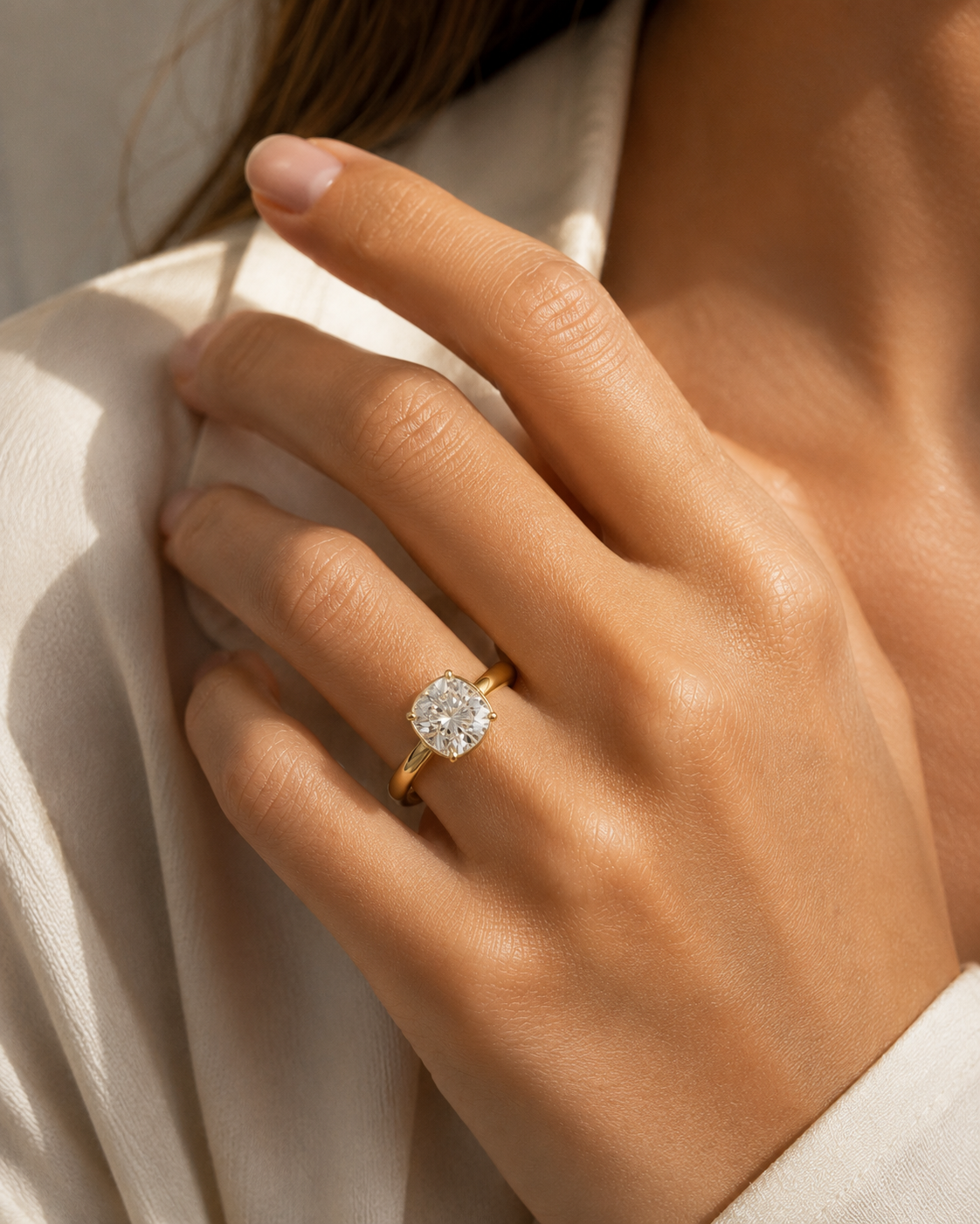 Elisara Cushion Diamond Ring