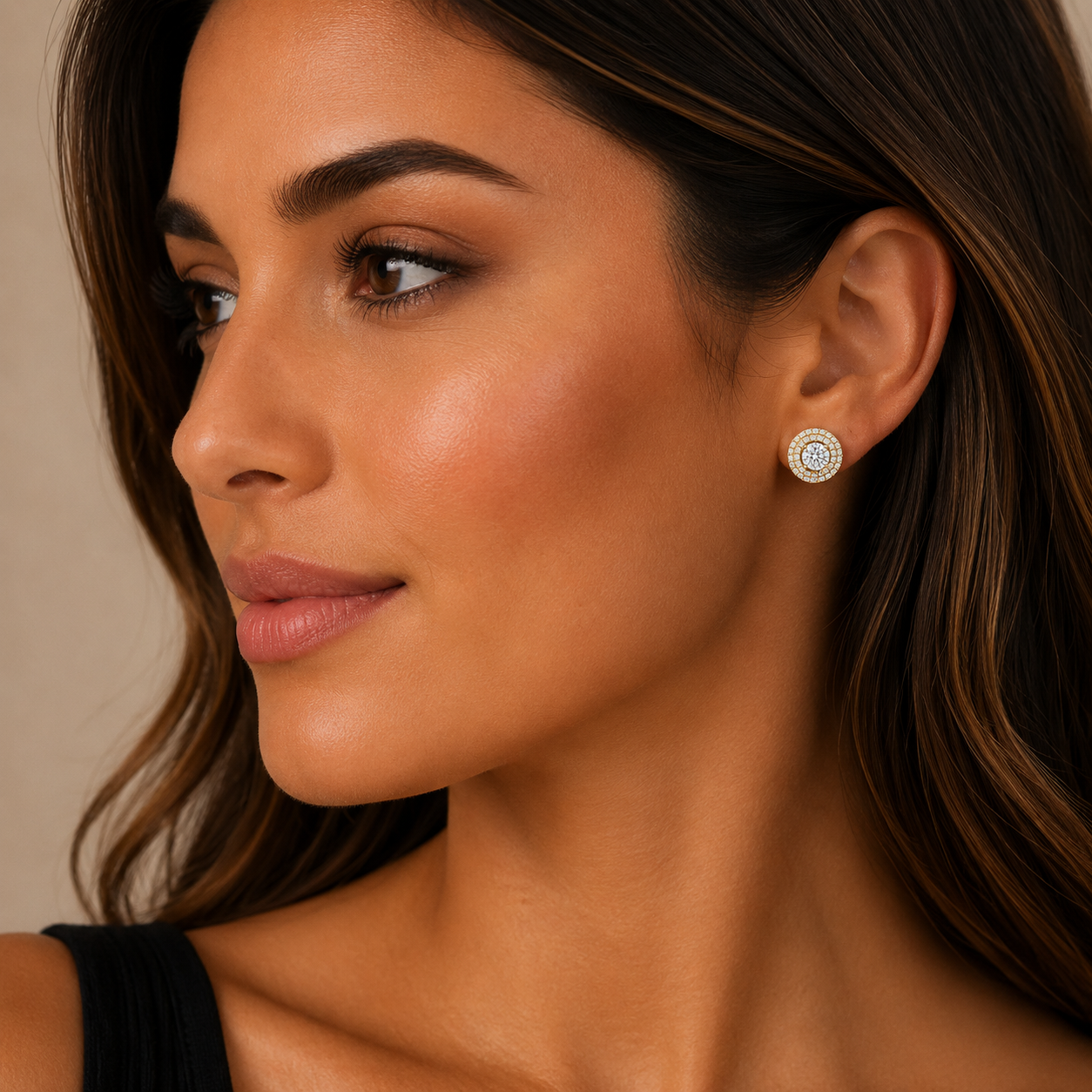 Sunburst Halo Studs