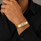 Regal Halo Cuff Bracelet
