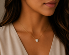 Rosette Diamond Necklace