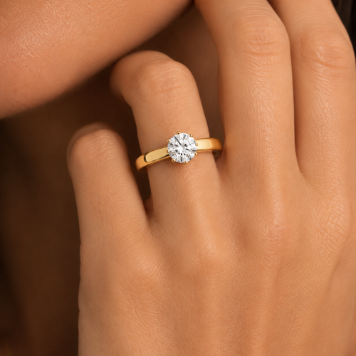 Aurora Solitaire Ring