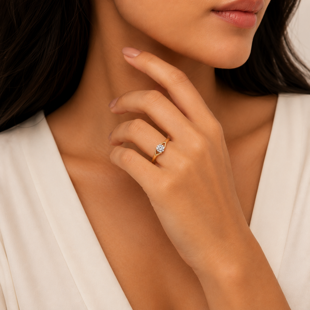 Vertex Solitaire Ring