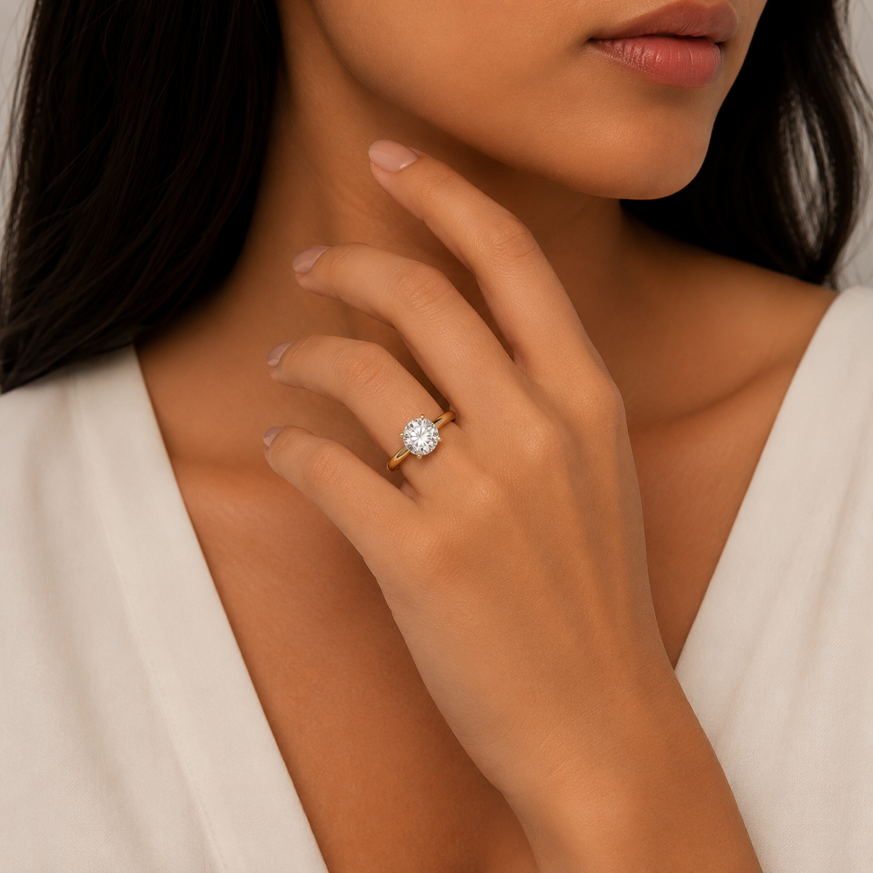 Coronet Solitaire Ring