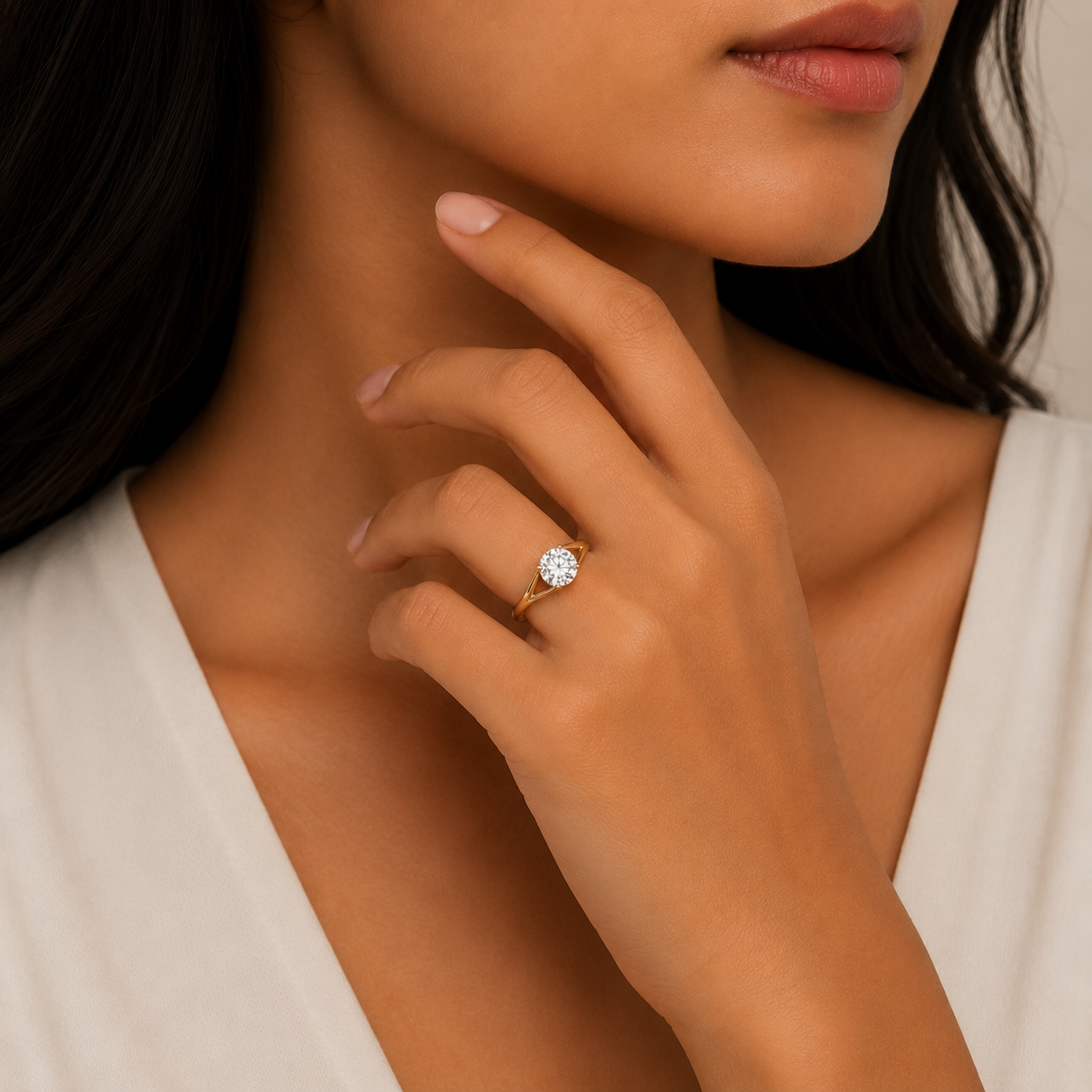 Vela Solitaire Ring