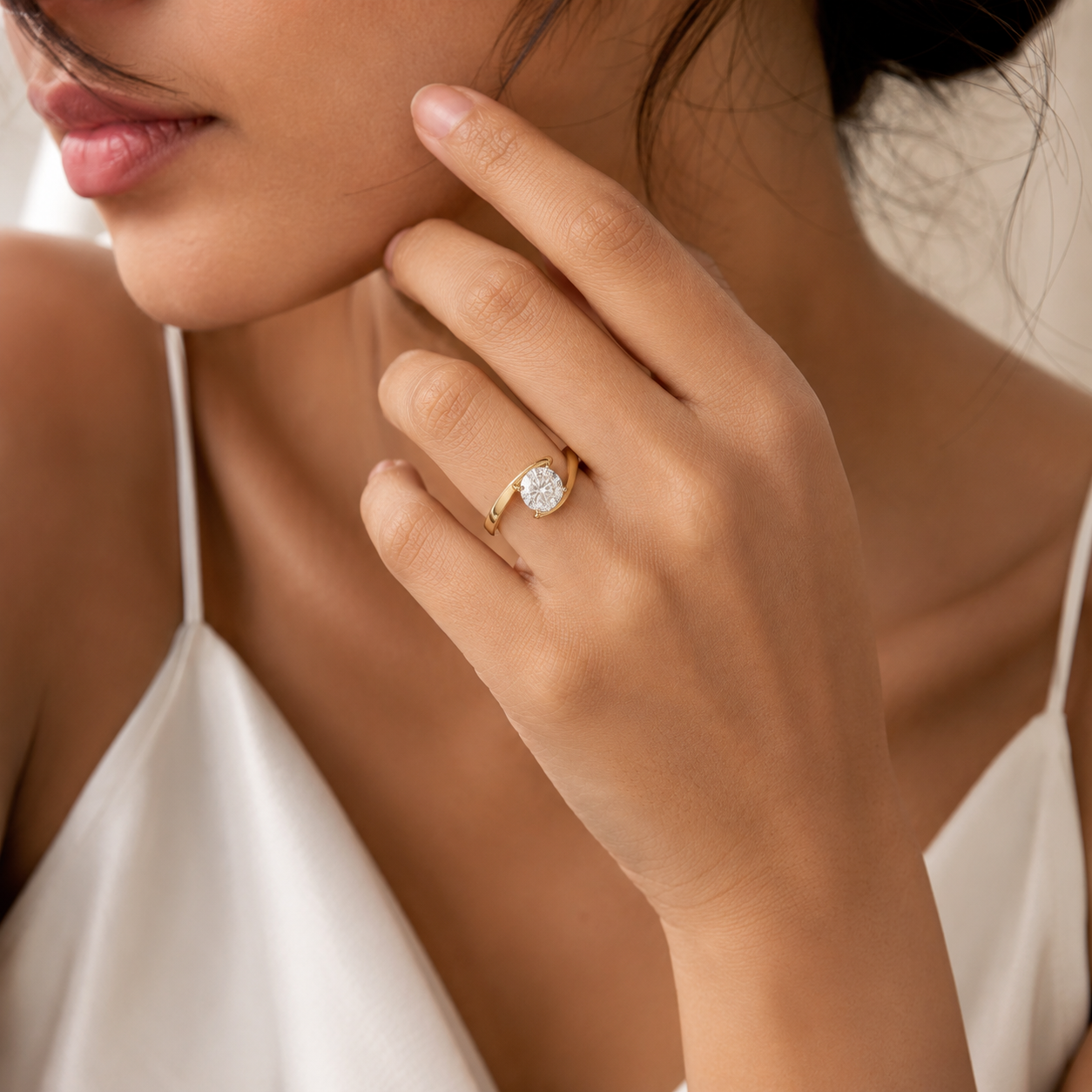 Love Knot Solitaire Ring