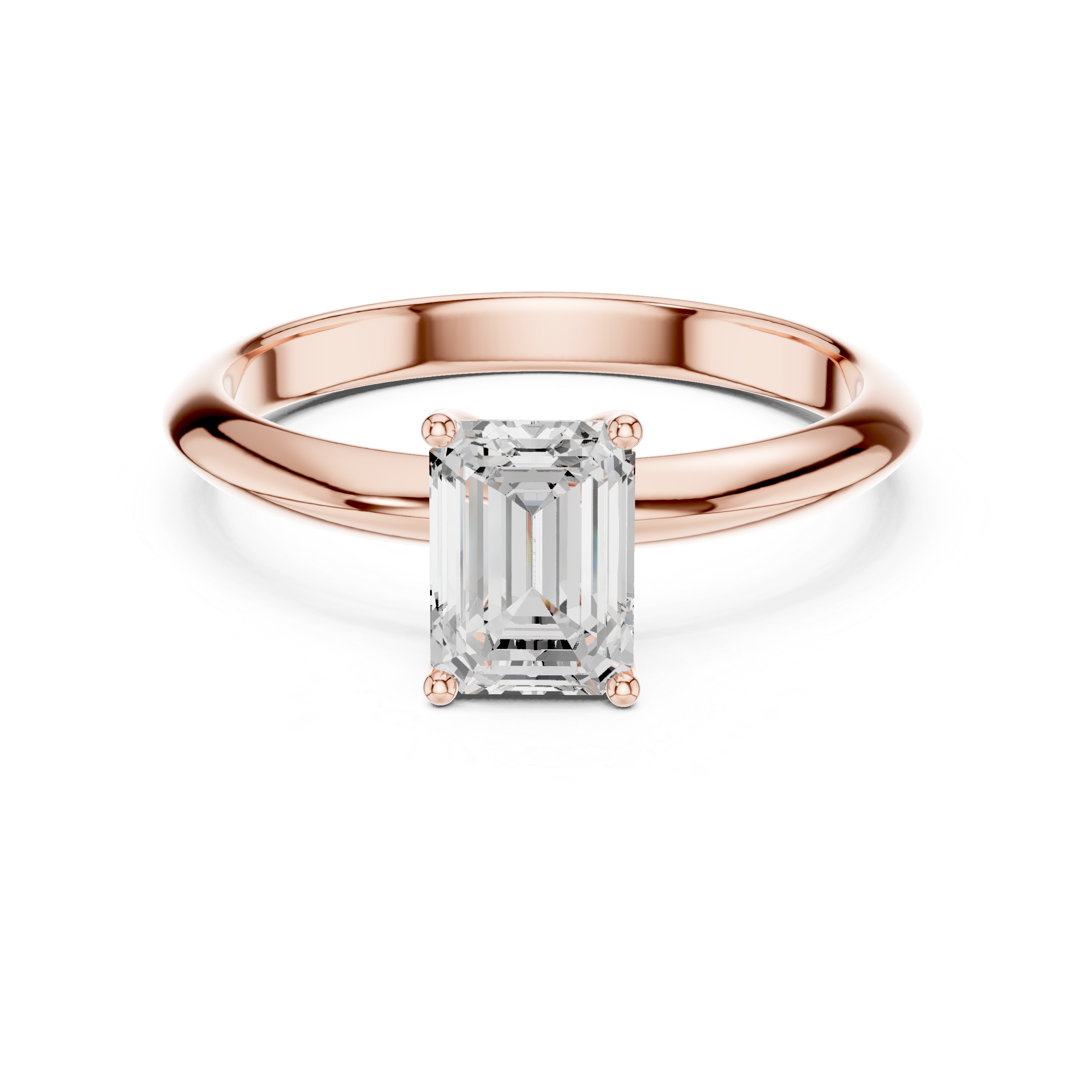 Miravel Emerald Solitaire Ring