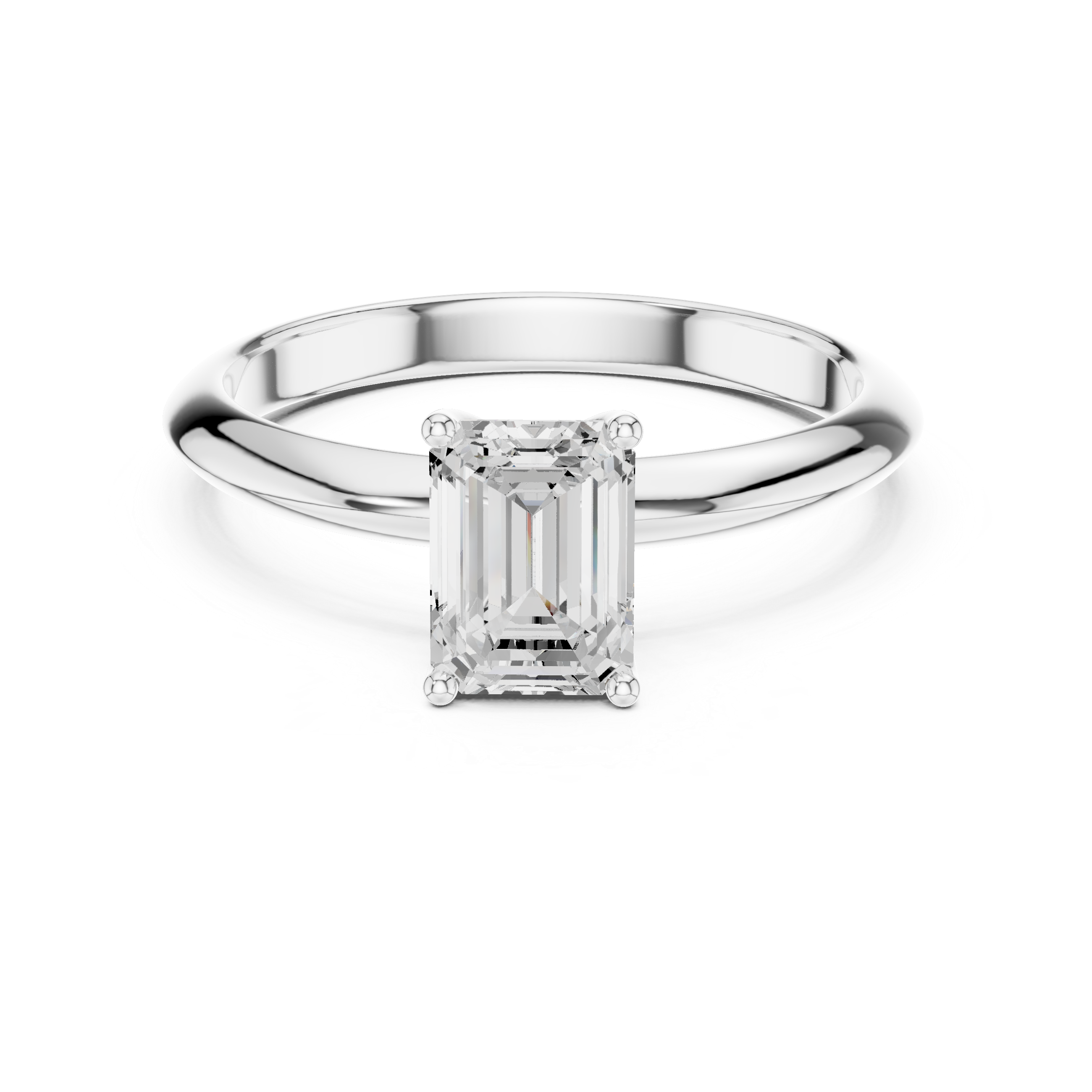 Miravel Emerald Solitaire Ring