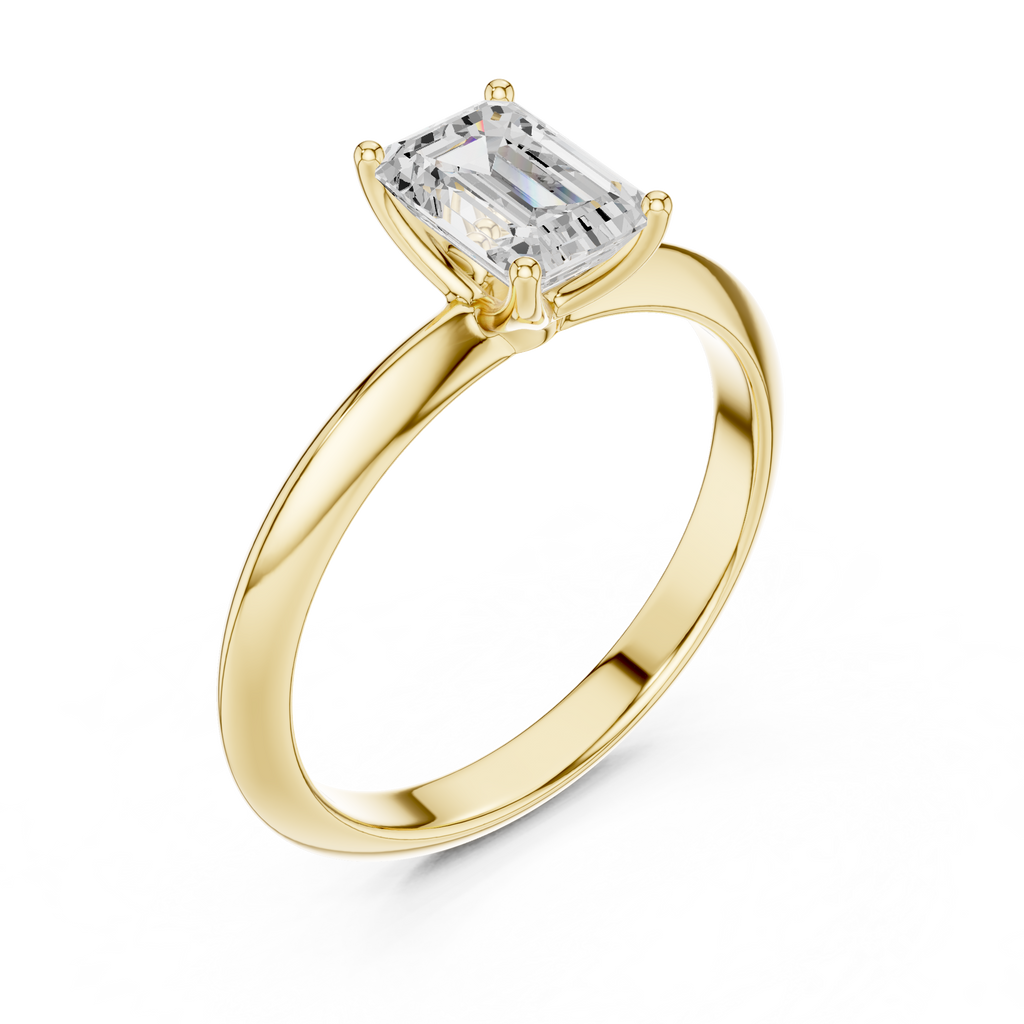 Miravel Emerald Solitaire Ring