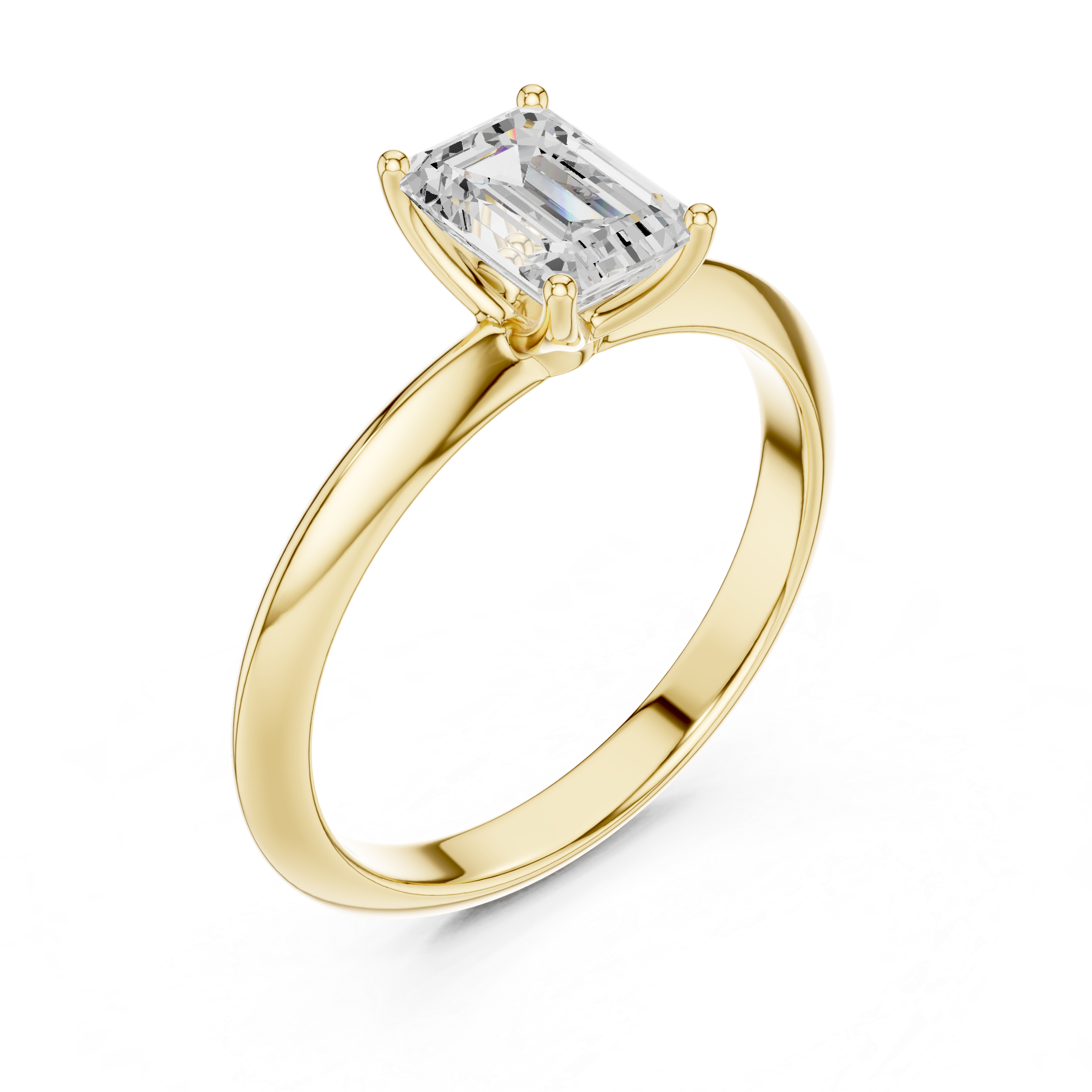 Miravel Emerald Solitaire Ring