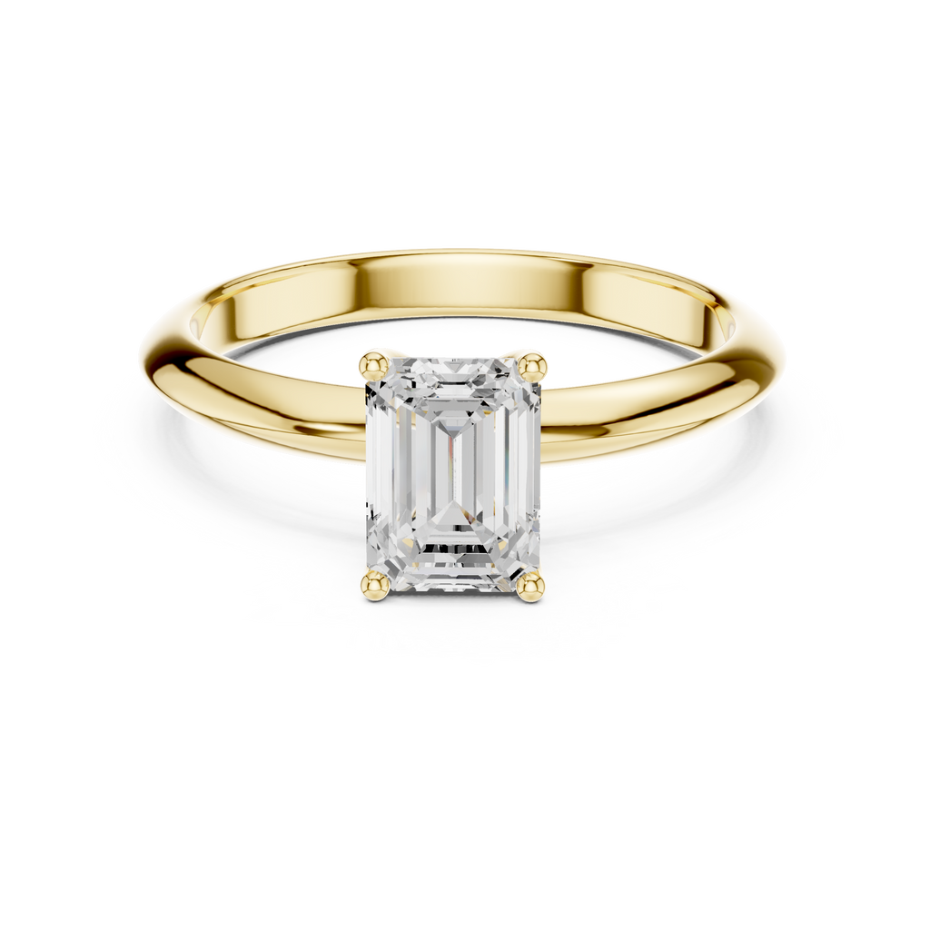 Miravel Emerald Solitaire Ring