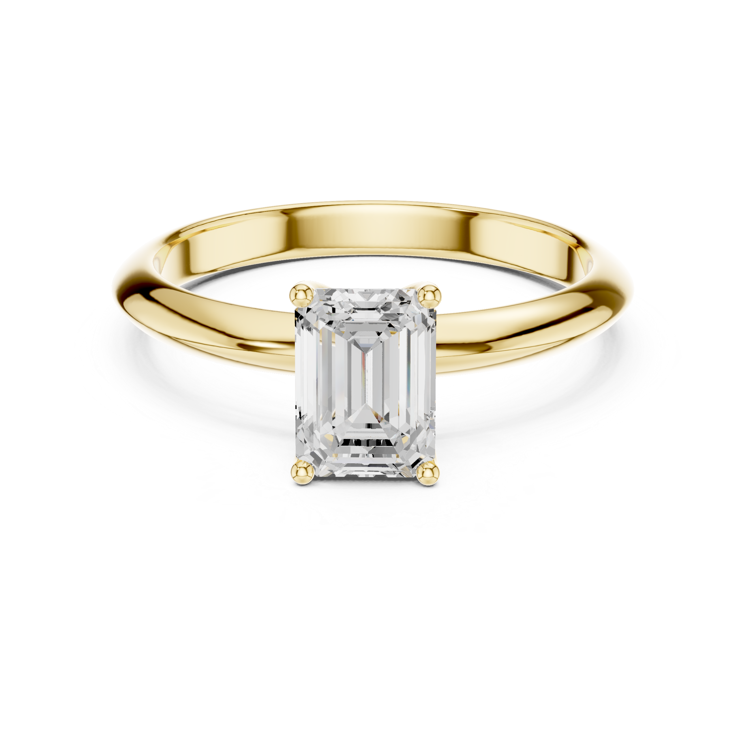 Miravel Emerald Solitaire Ring