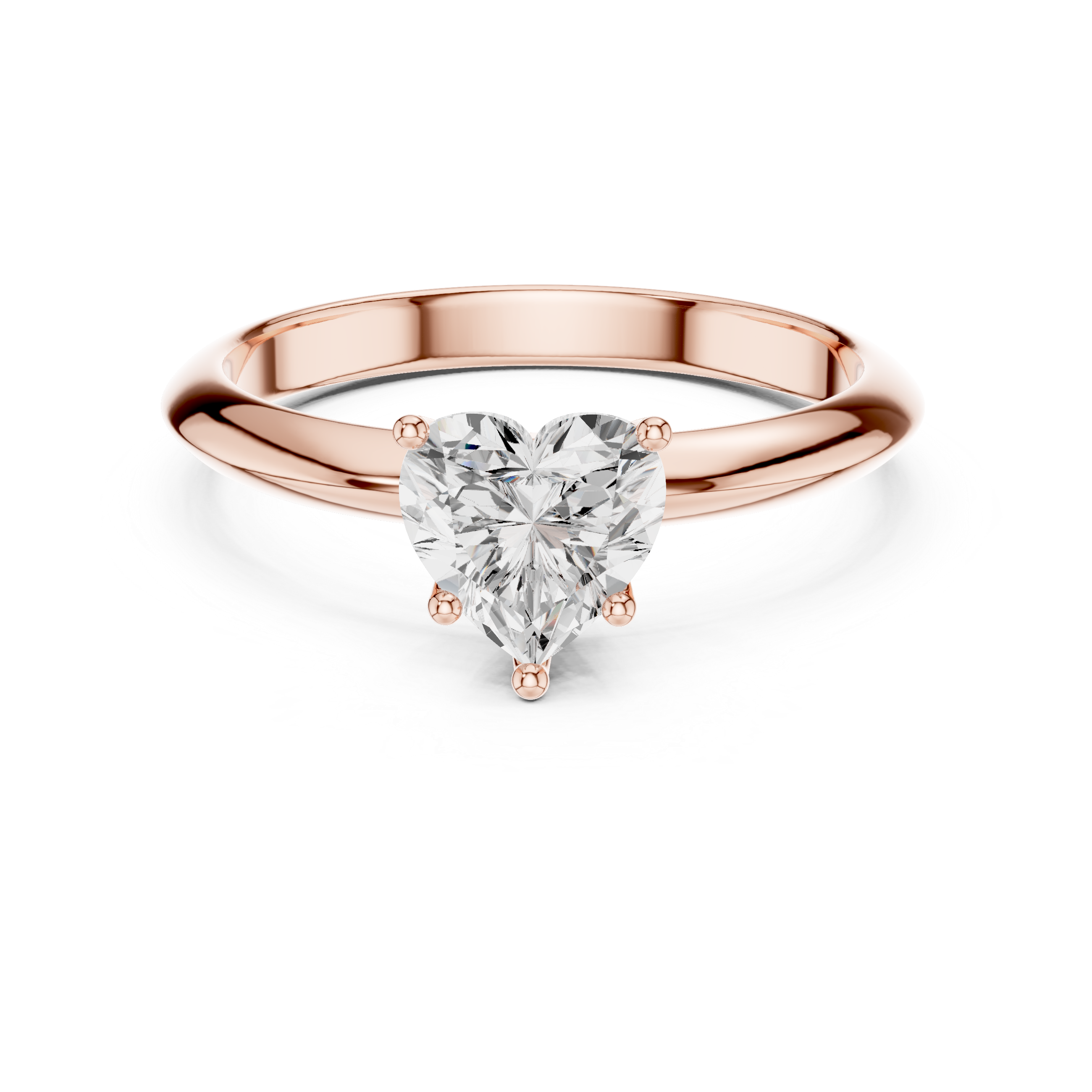 Avelisse Heart Solitaire Ring