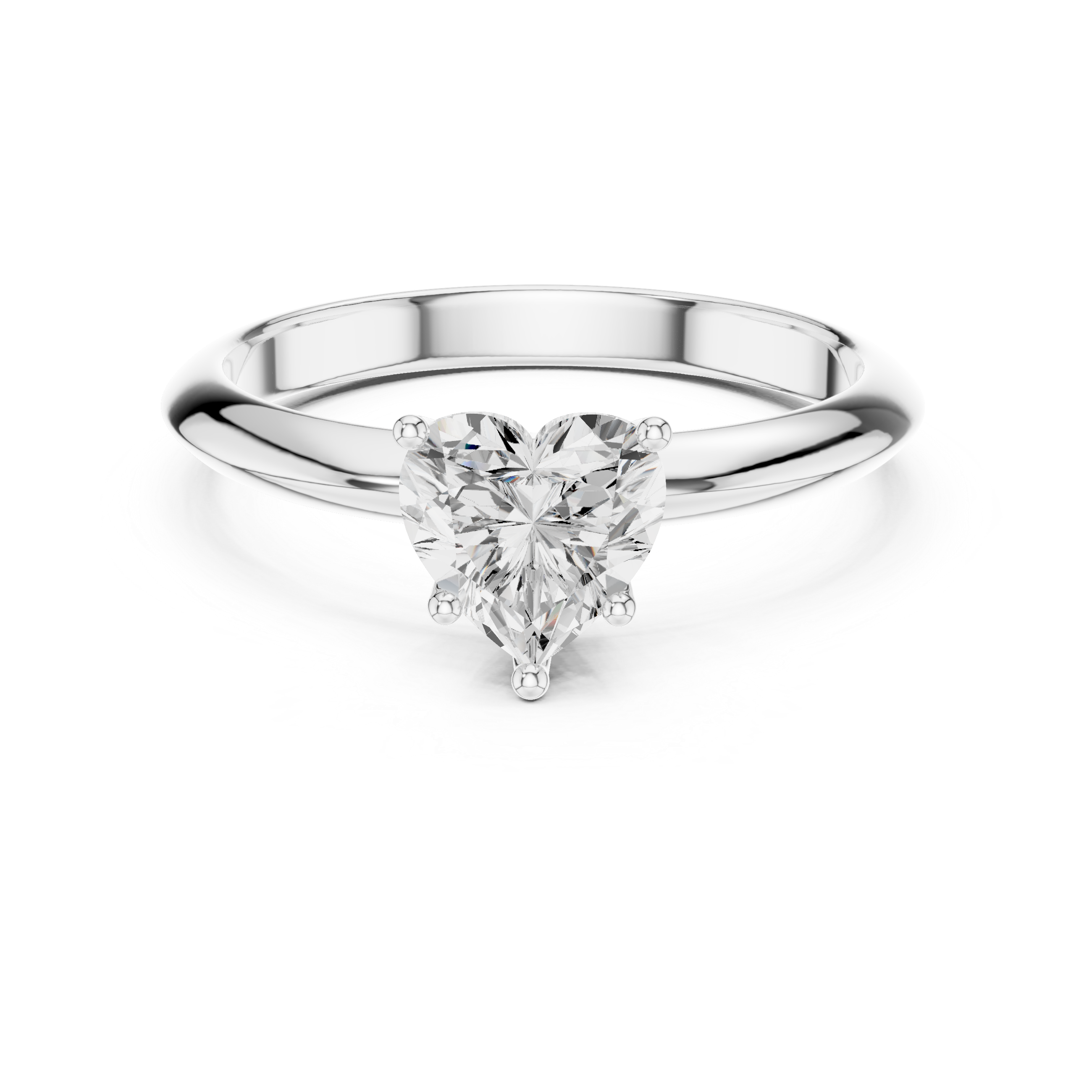 Avelisse Heart Solitaire Ring