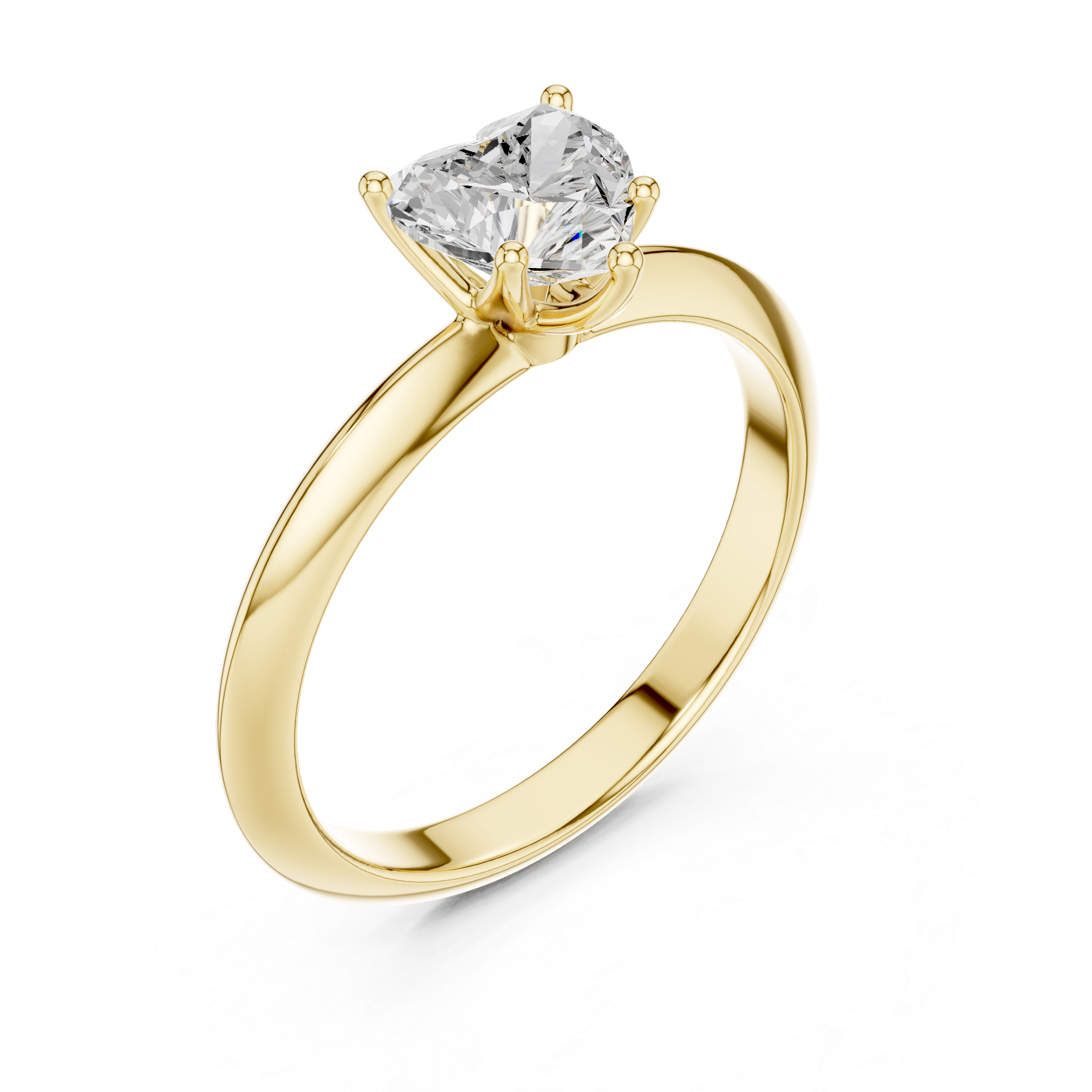 Avelisse Heart Solitaire Ring