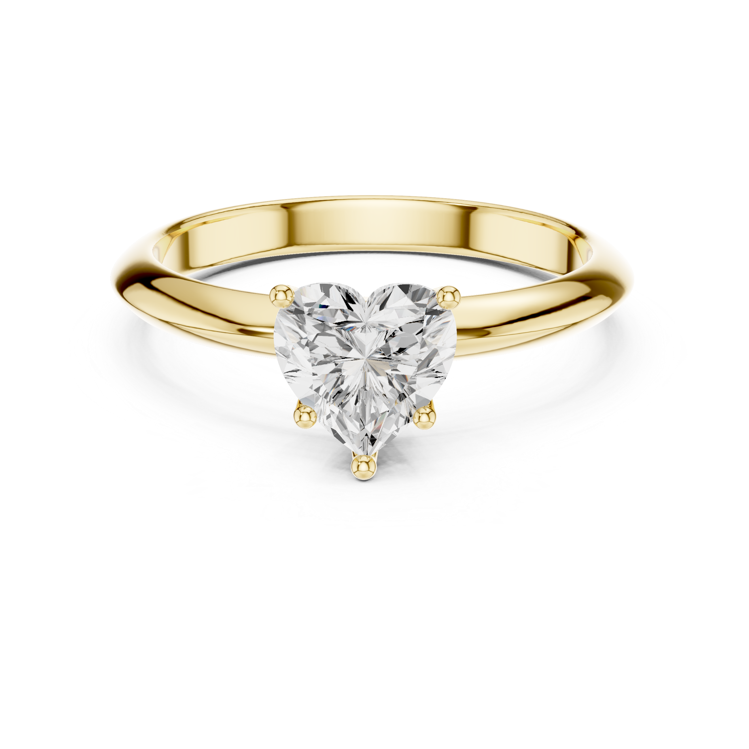 Avelisse Heart Solitaire Ring