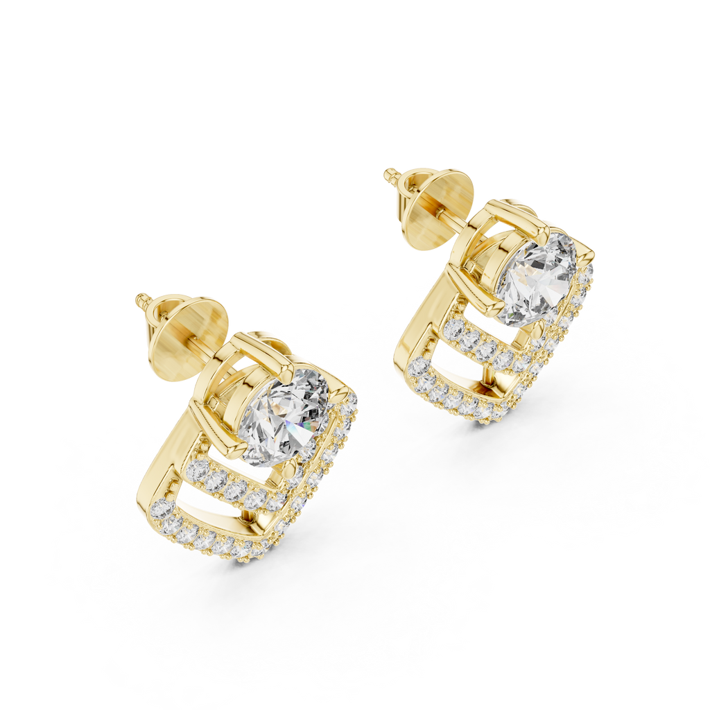 Chevron Luxe Studs