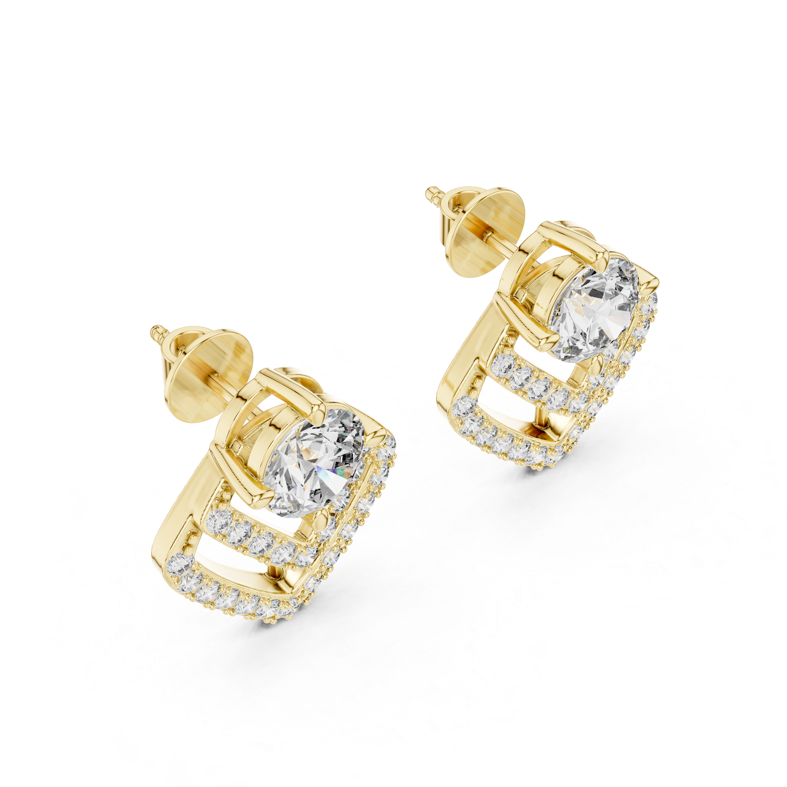 Chevron Luxe Studs