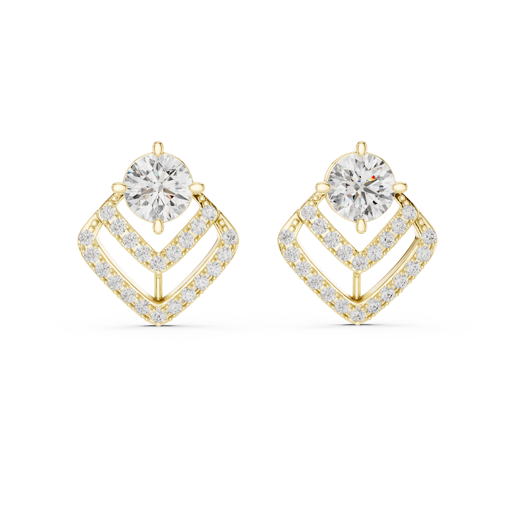Chevron Luxe Studs