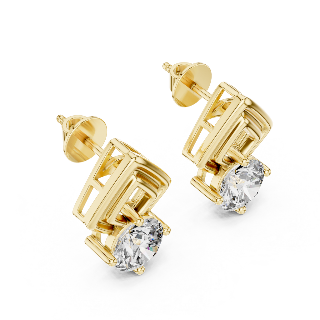 Diamond Frame Studs