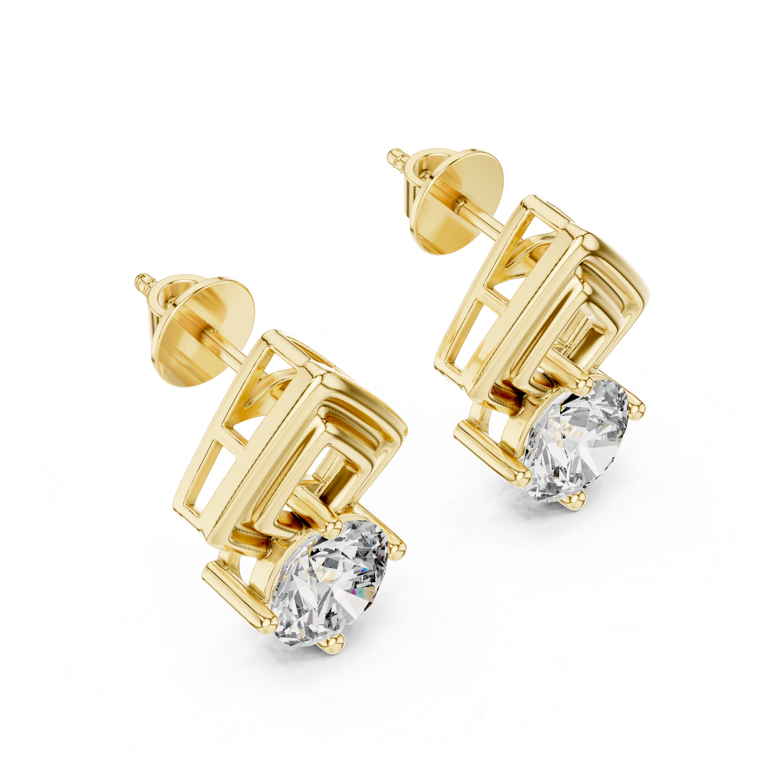 Diamond Frame Studs
