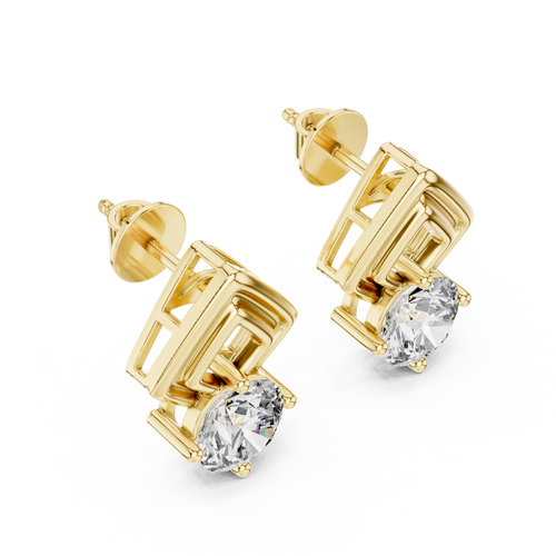 Diamond Frame Studs