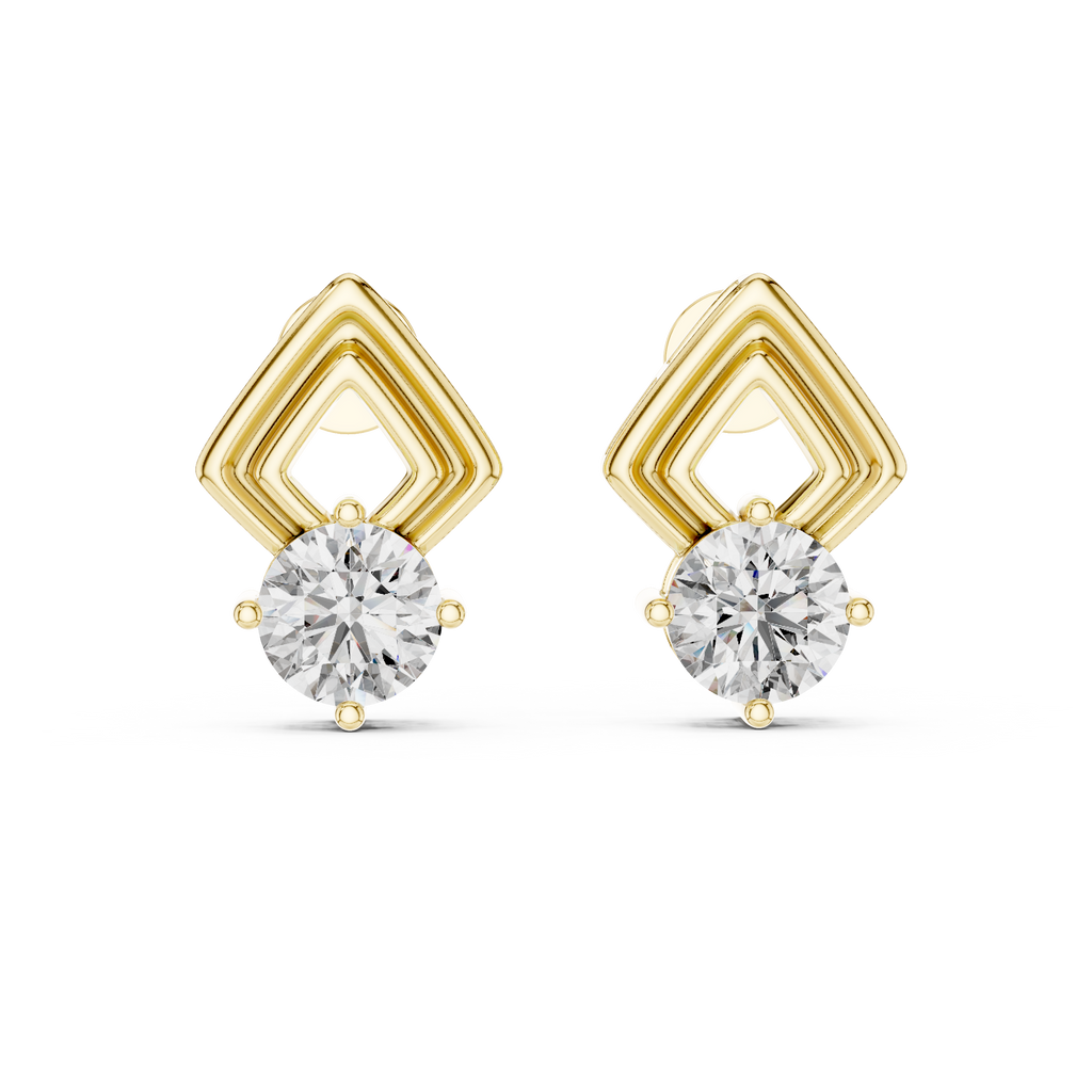 Diamond Frame Studs