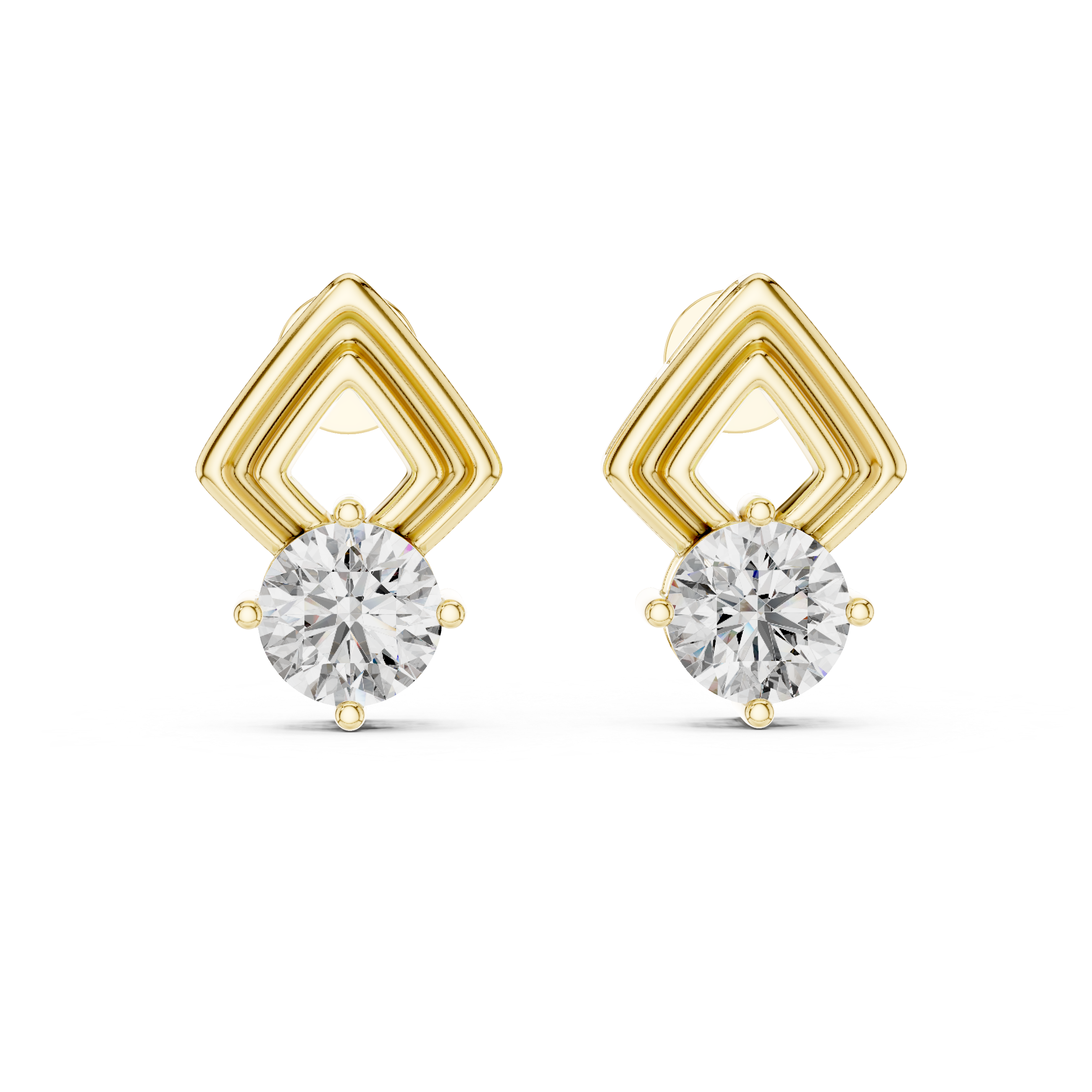 Diamond Frame Studs