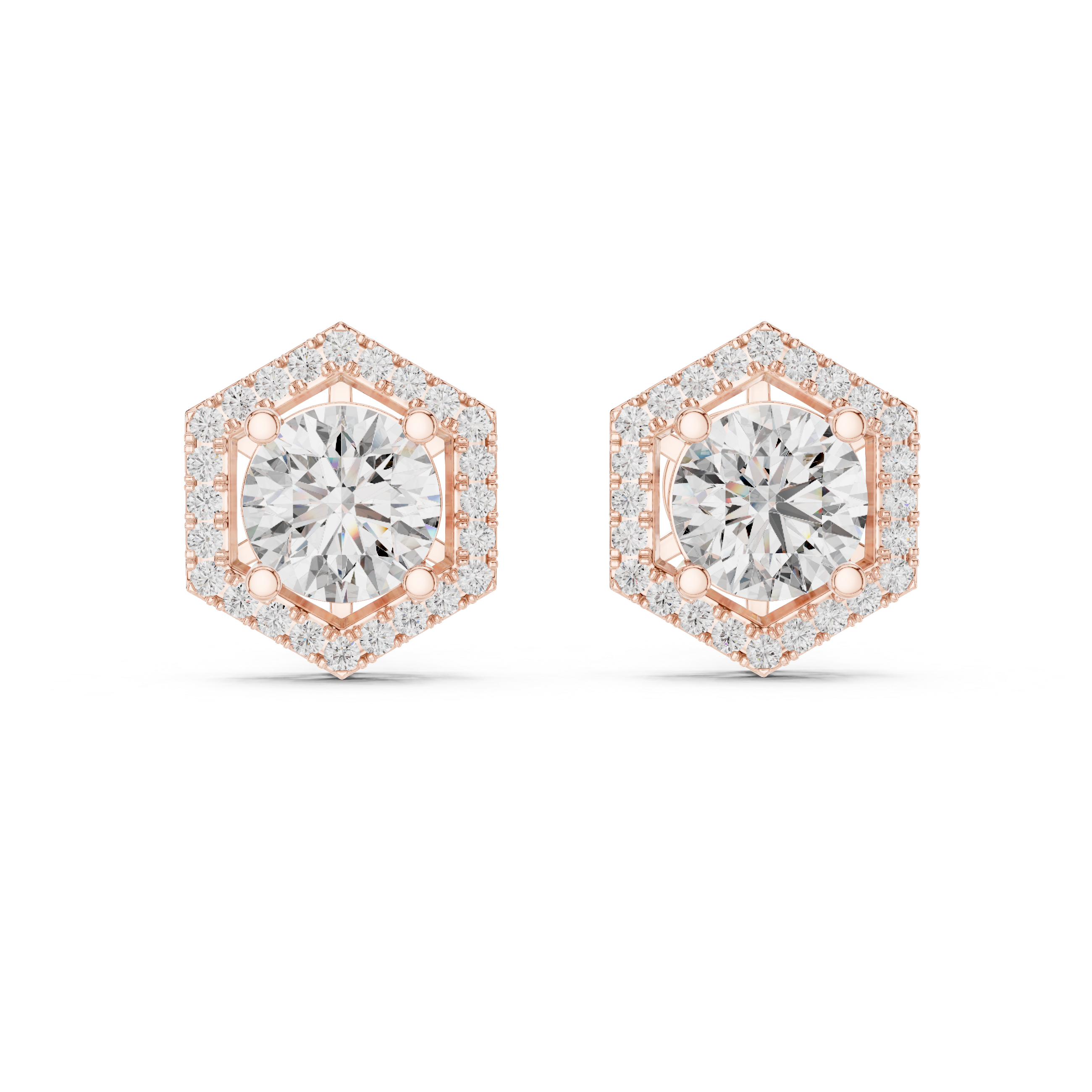 Hexa Halo Studs