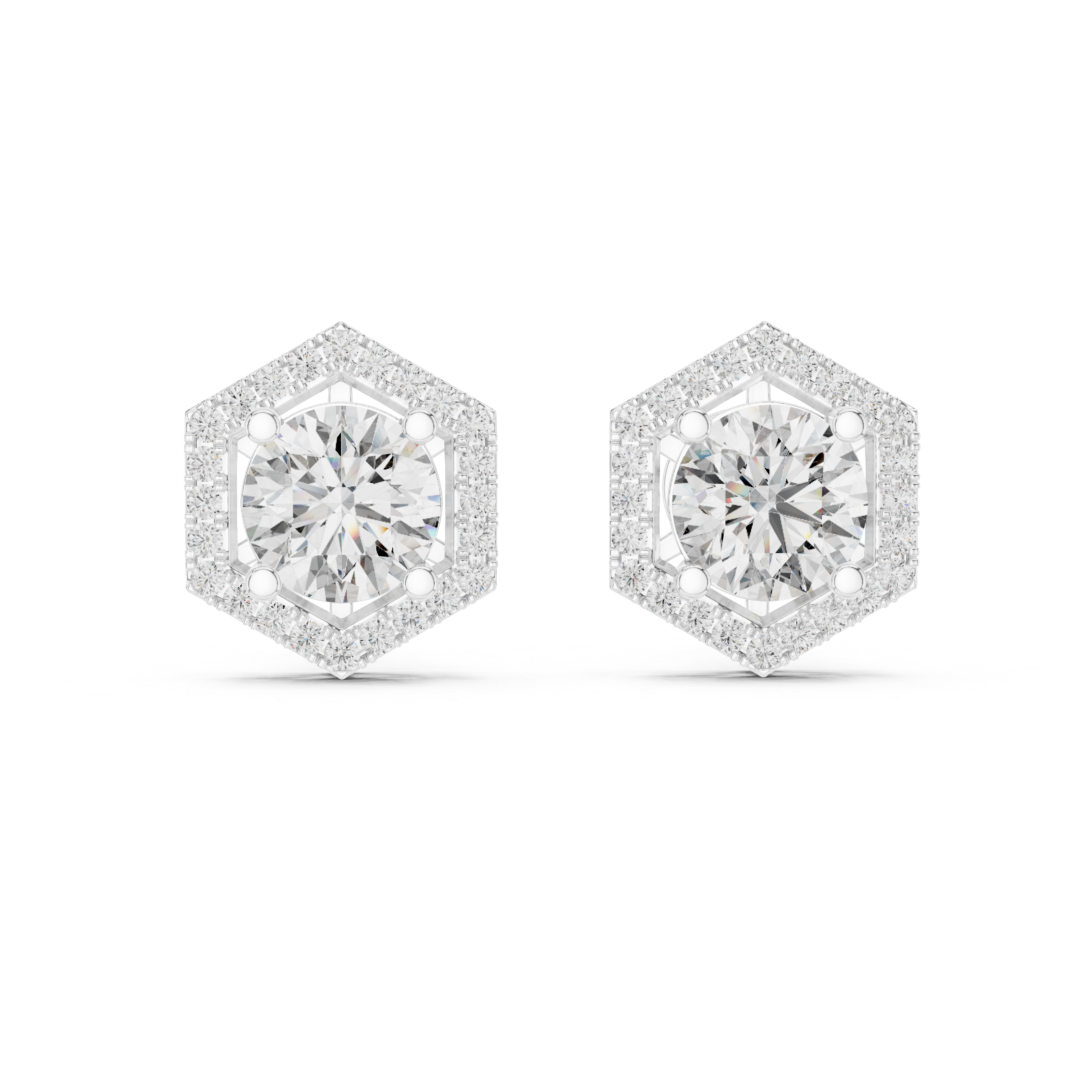 Hexa Halo Studs