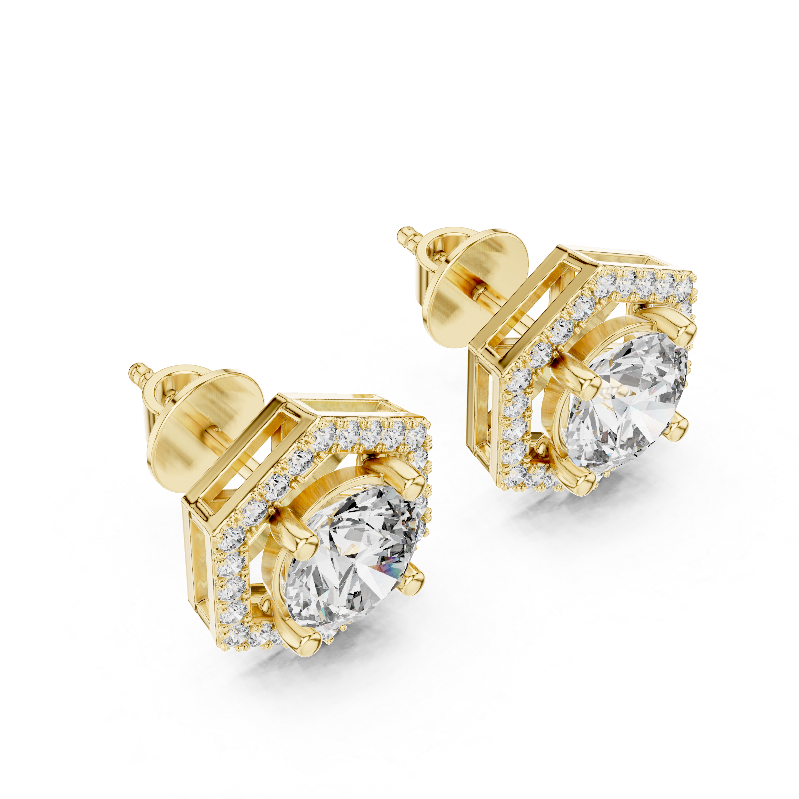 Hexa Halo Studs