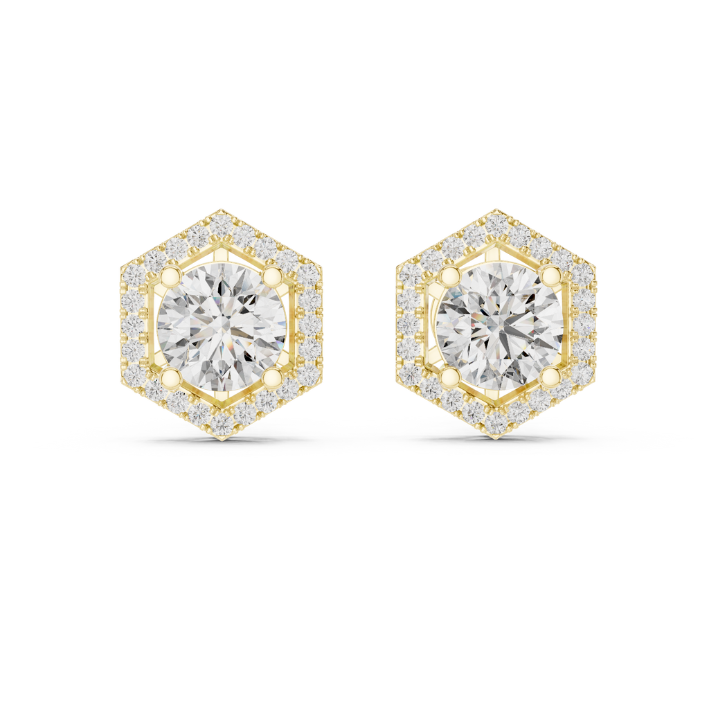 Hexa Halo Studs