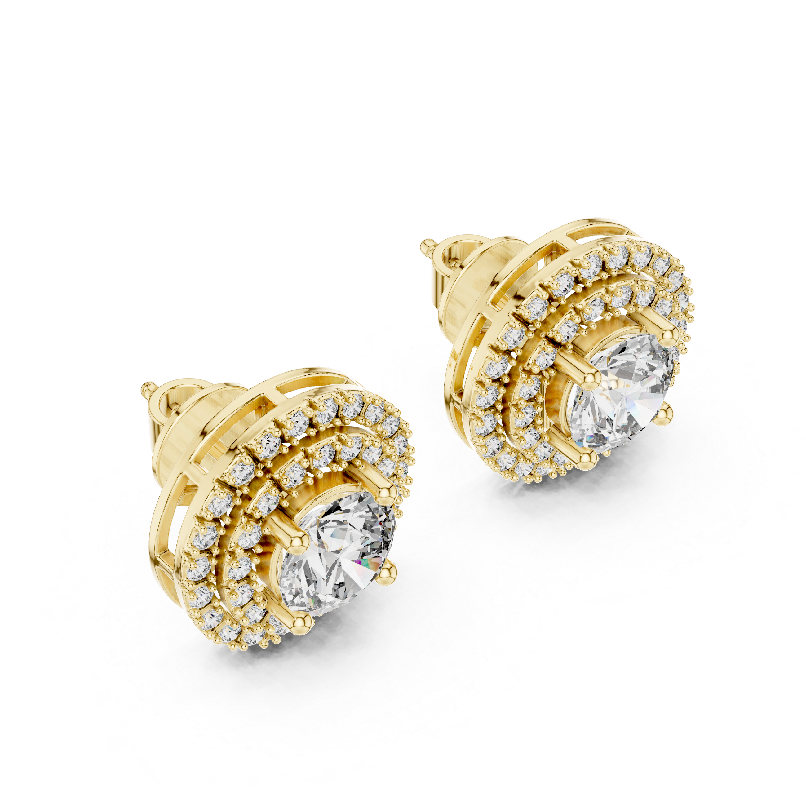 Sunburst Halo Studs