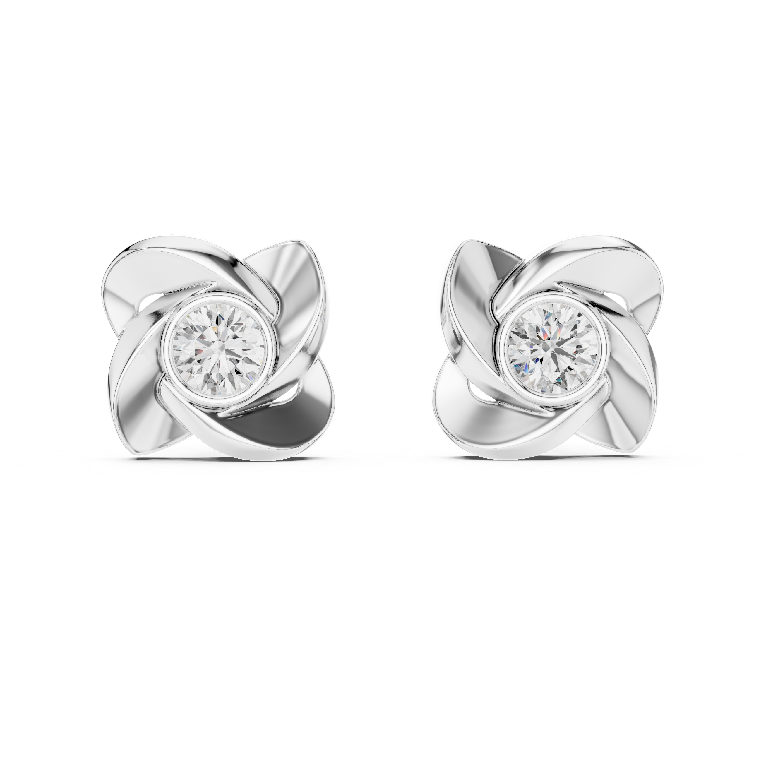 Rose Twist Studs
