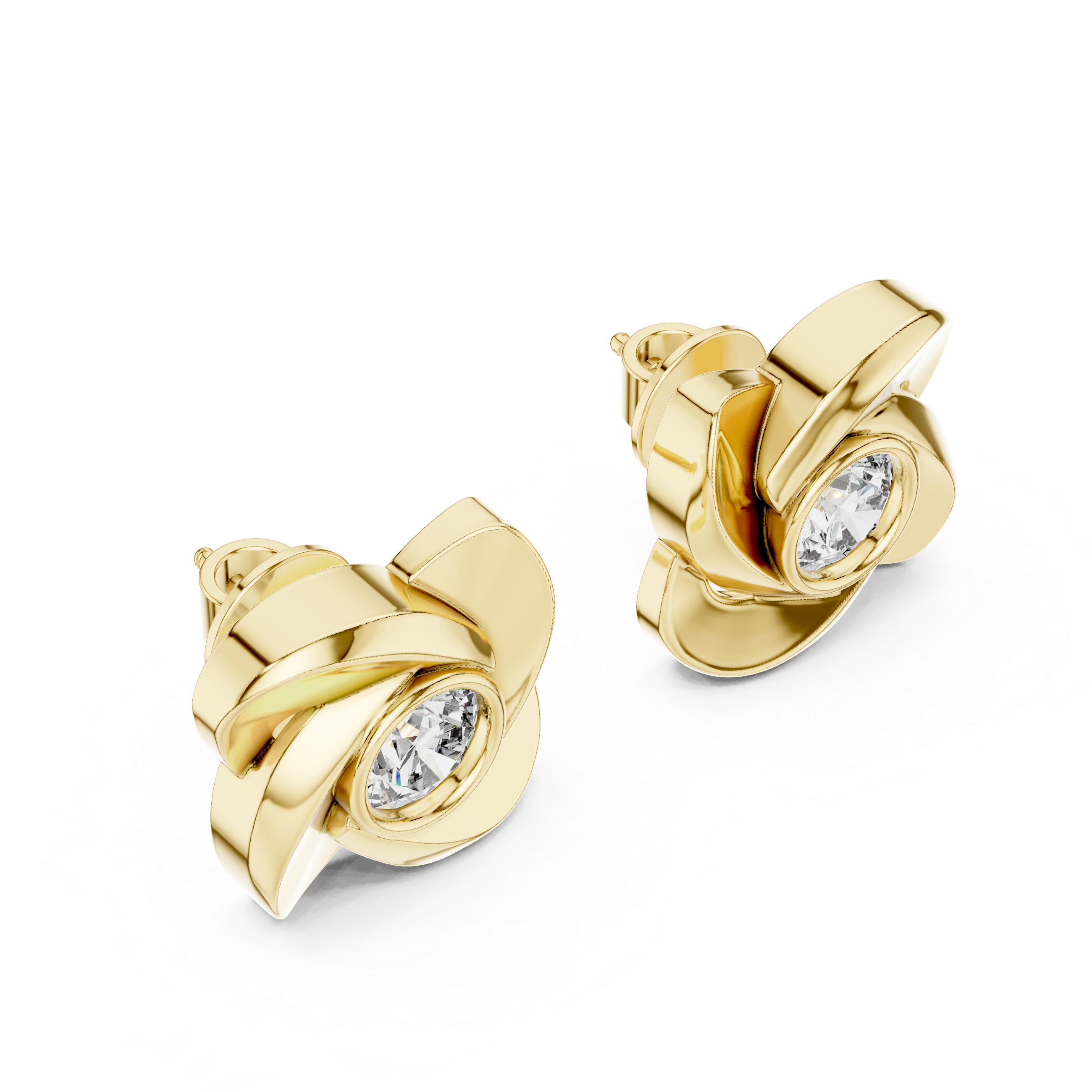 Rose Twist Studs