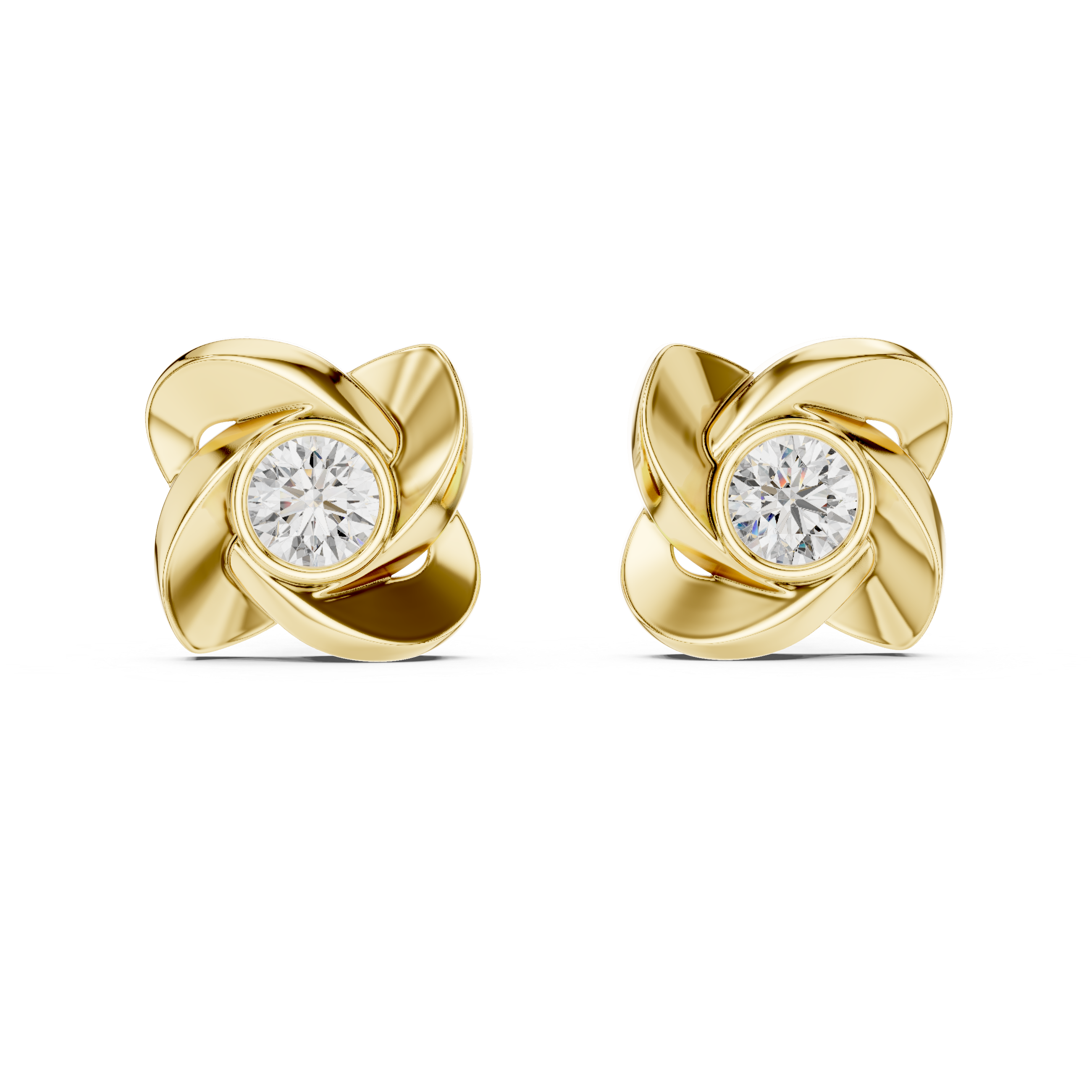 Rose Twist Studs