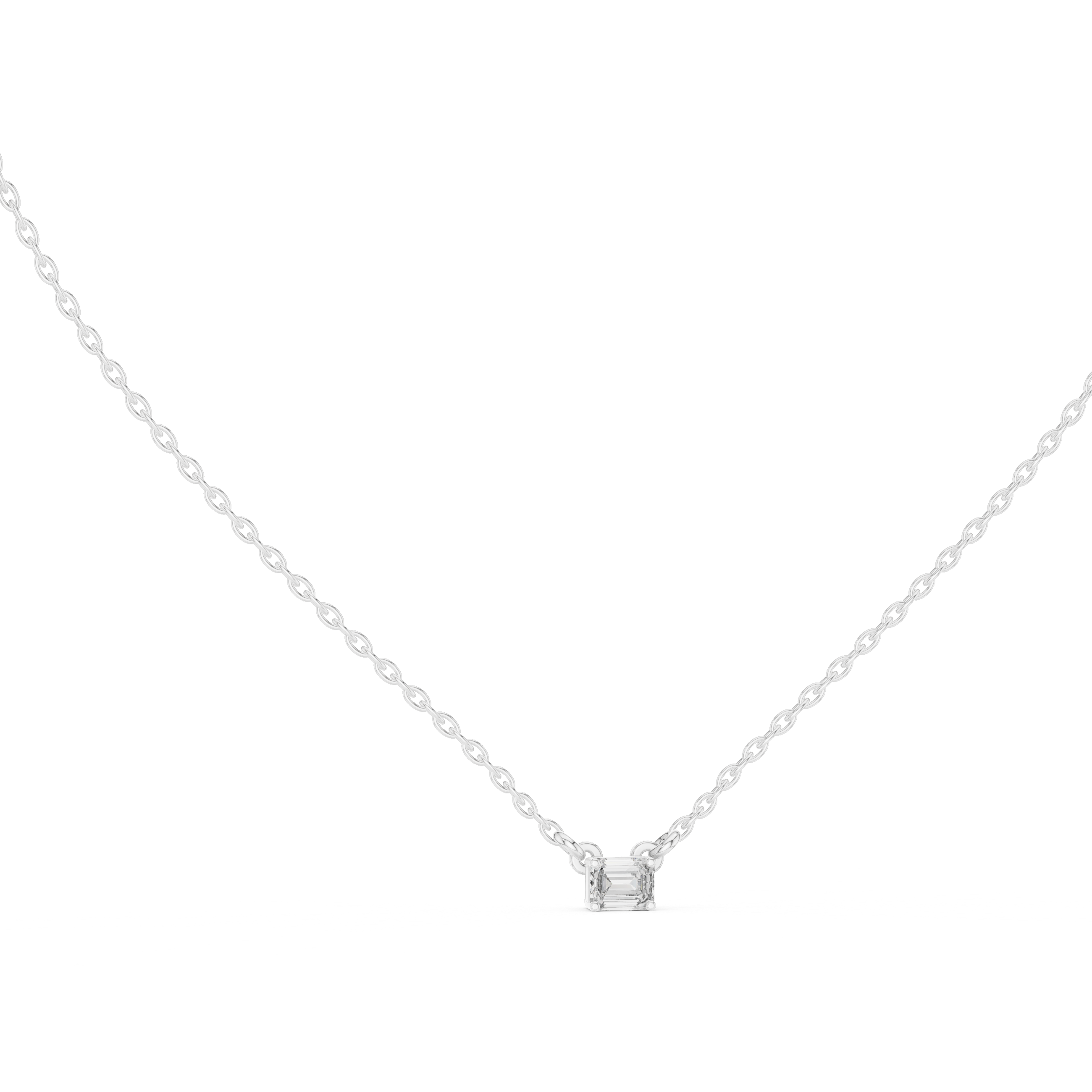 Radiant Emerald Necklace