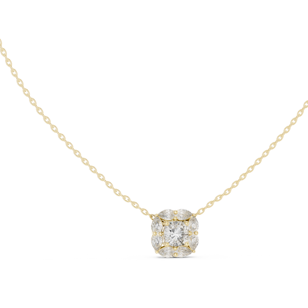 Rosette Diamond Necklace
