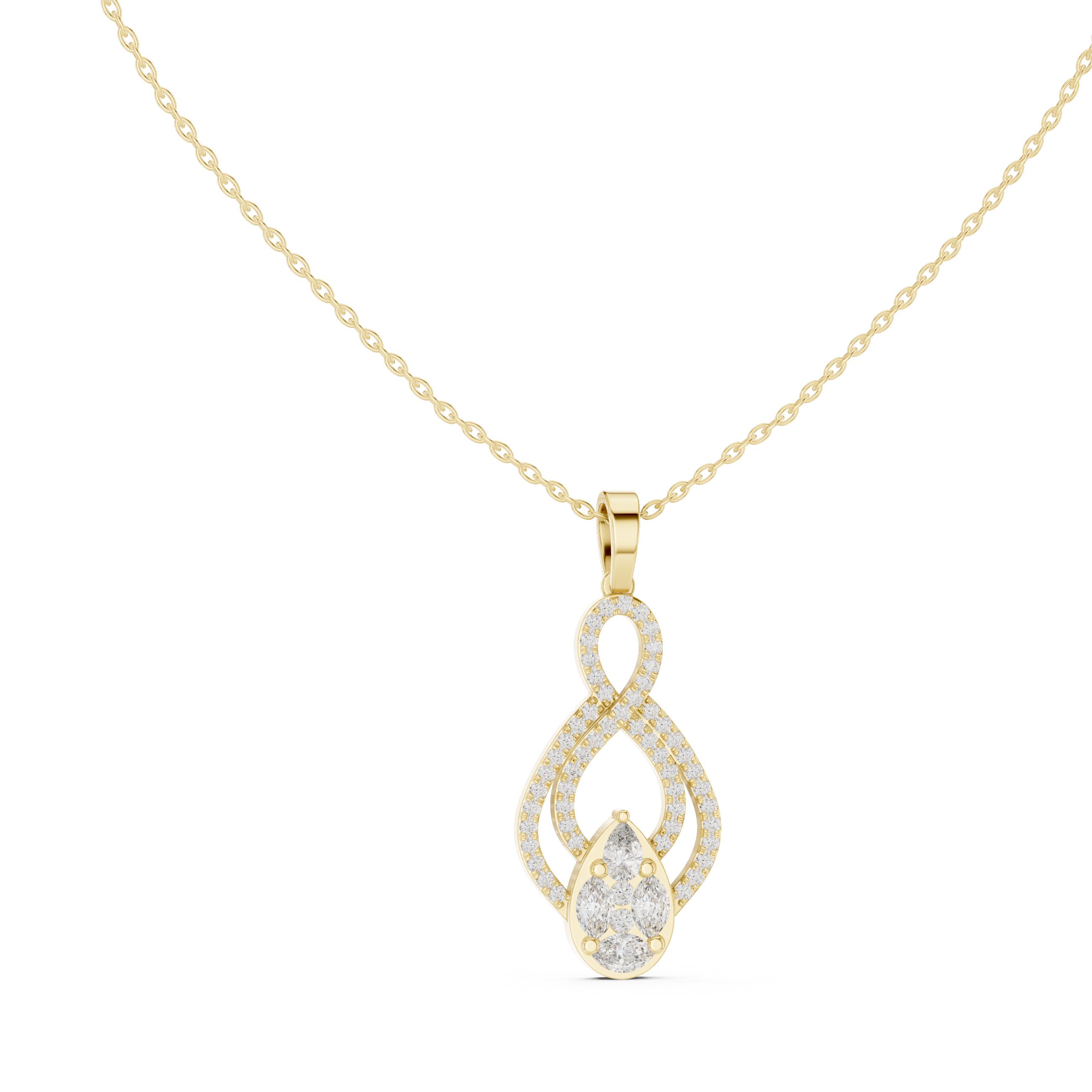 Amorette Teardrop Necklace