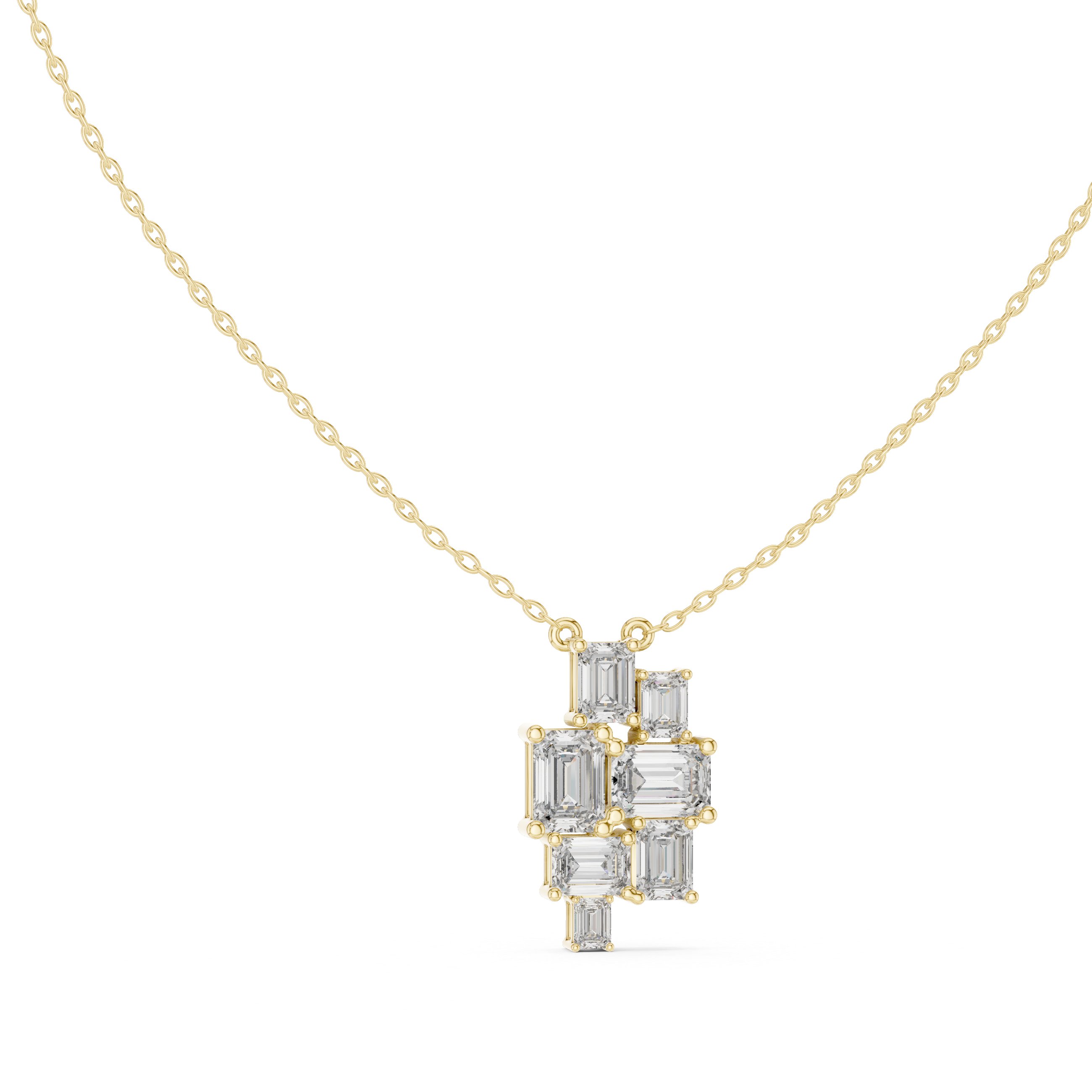 Emerald Mosaic Necklace