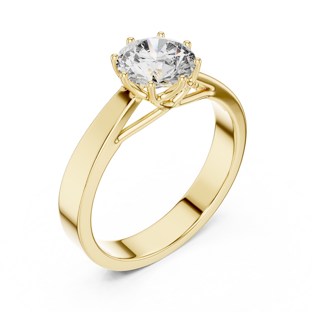 Aurora Solitaire Ring