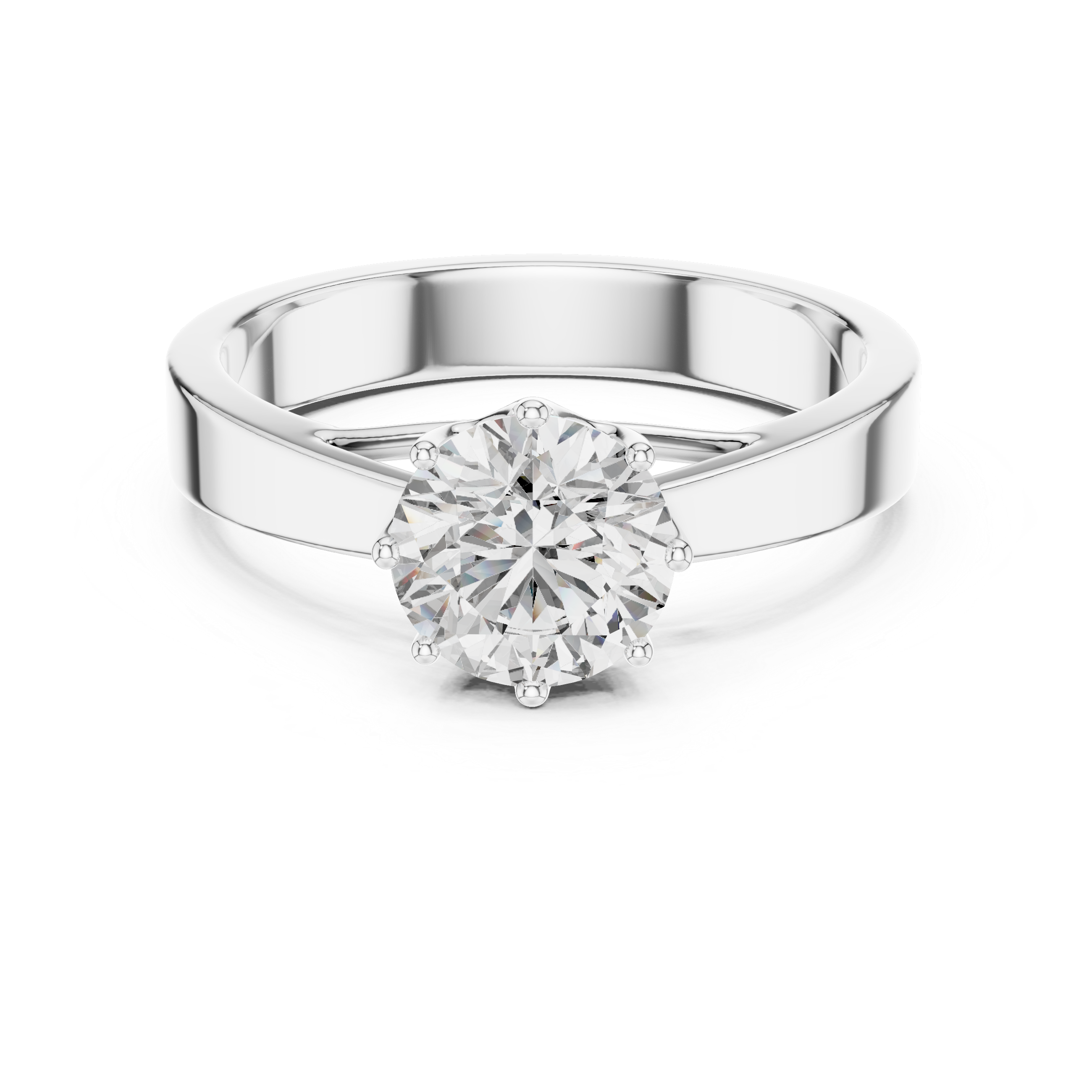 Aurora Solitaire Ring