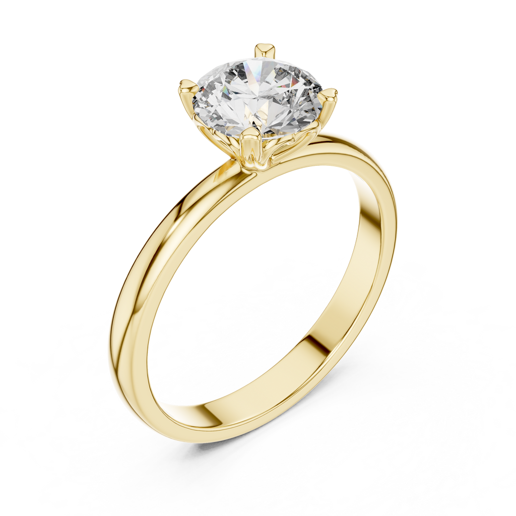 Coronet Solitaire Ring