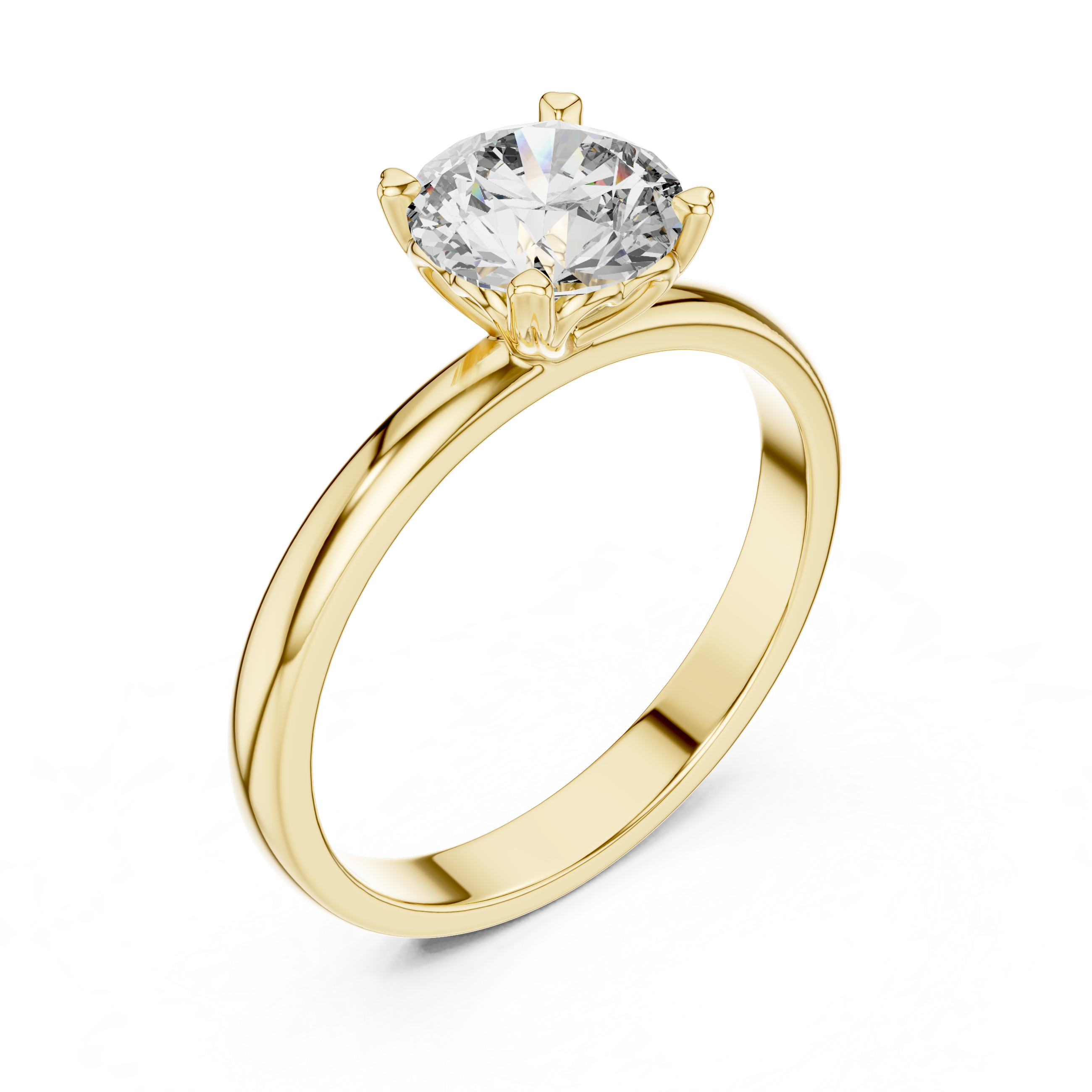 Coronet Solitaire Ring