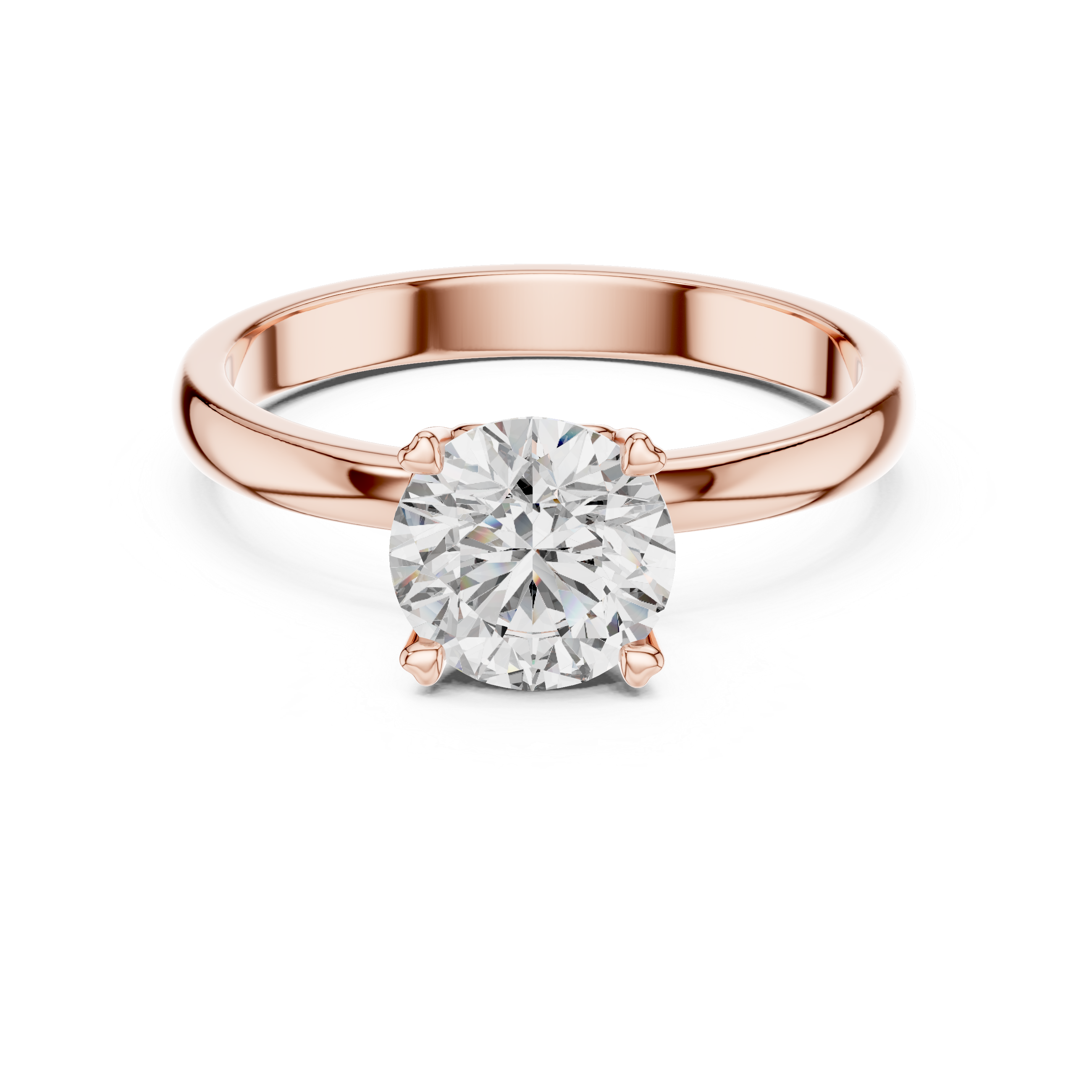 Coronet Solitaire Ring