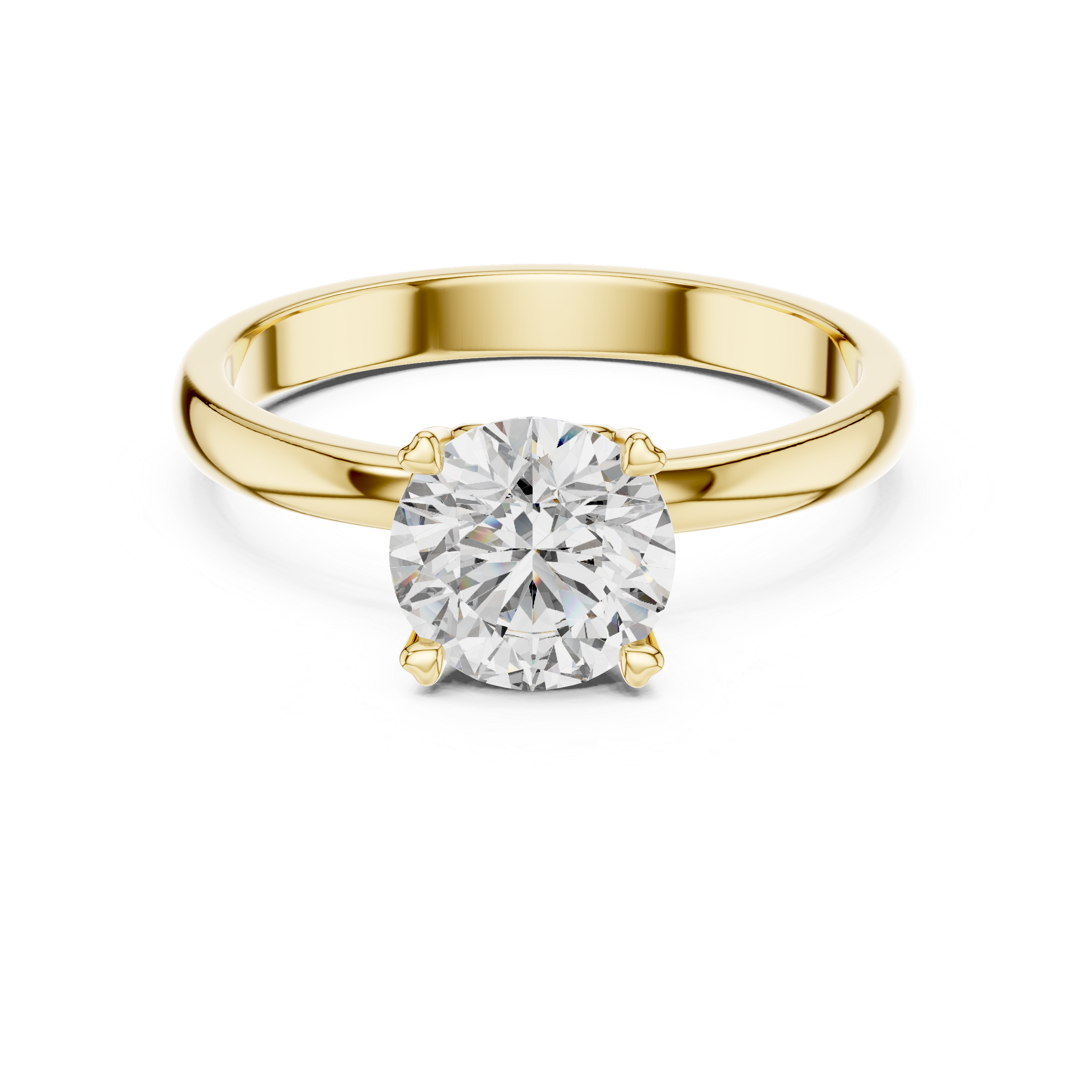 Coronet Solitaire Ring