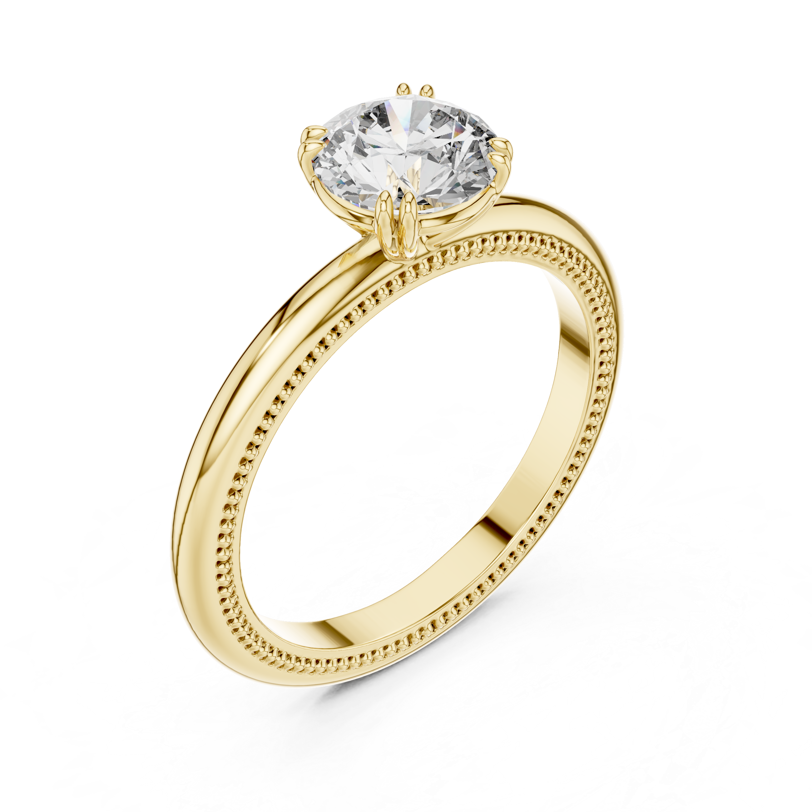 Victorian Oval Solitaire Ring